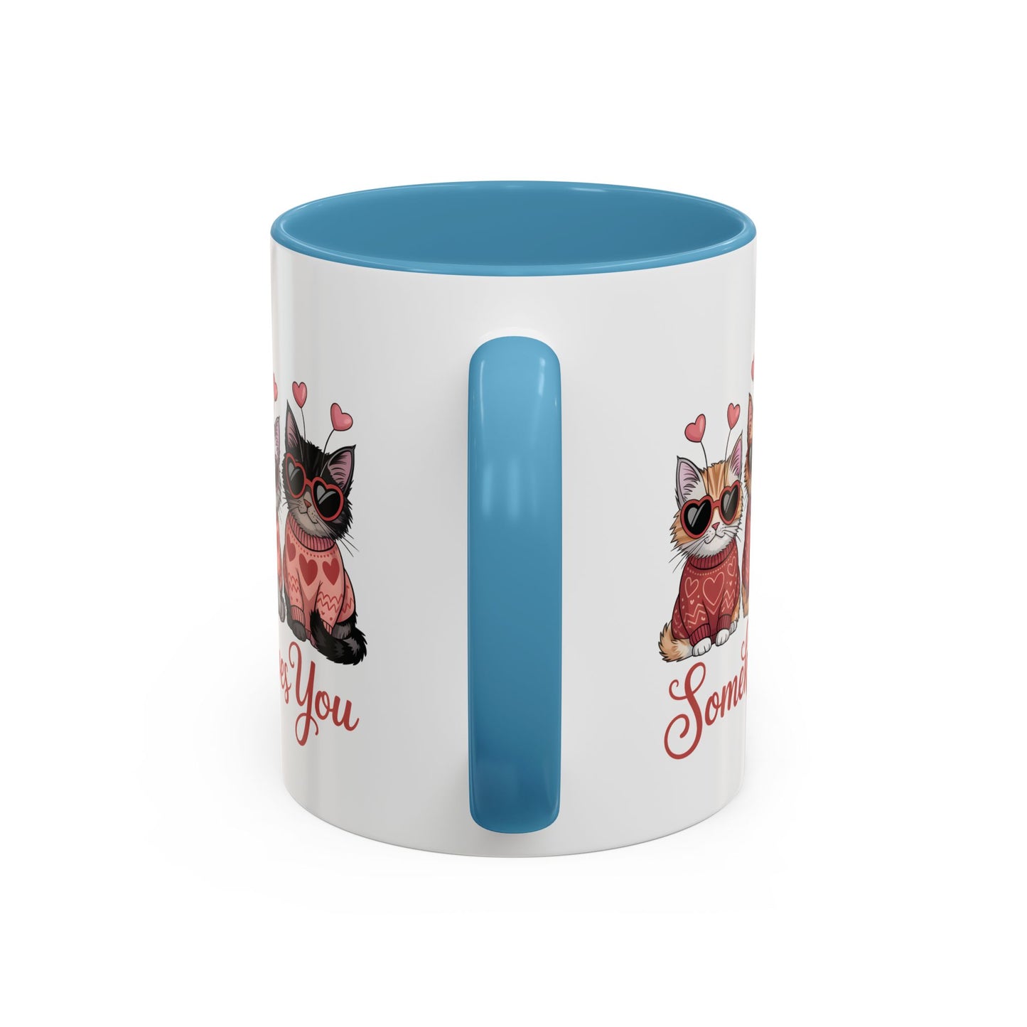 Valentine Kitty Mug | kitten Coffee Cup | cat Lover Gift | Valentines Day Mug |