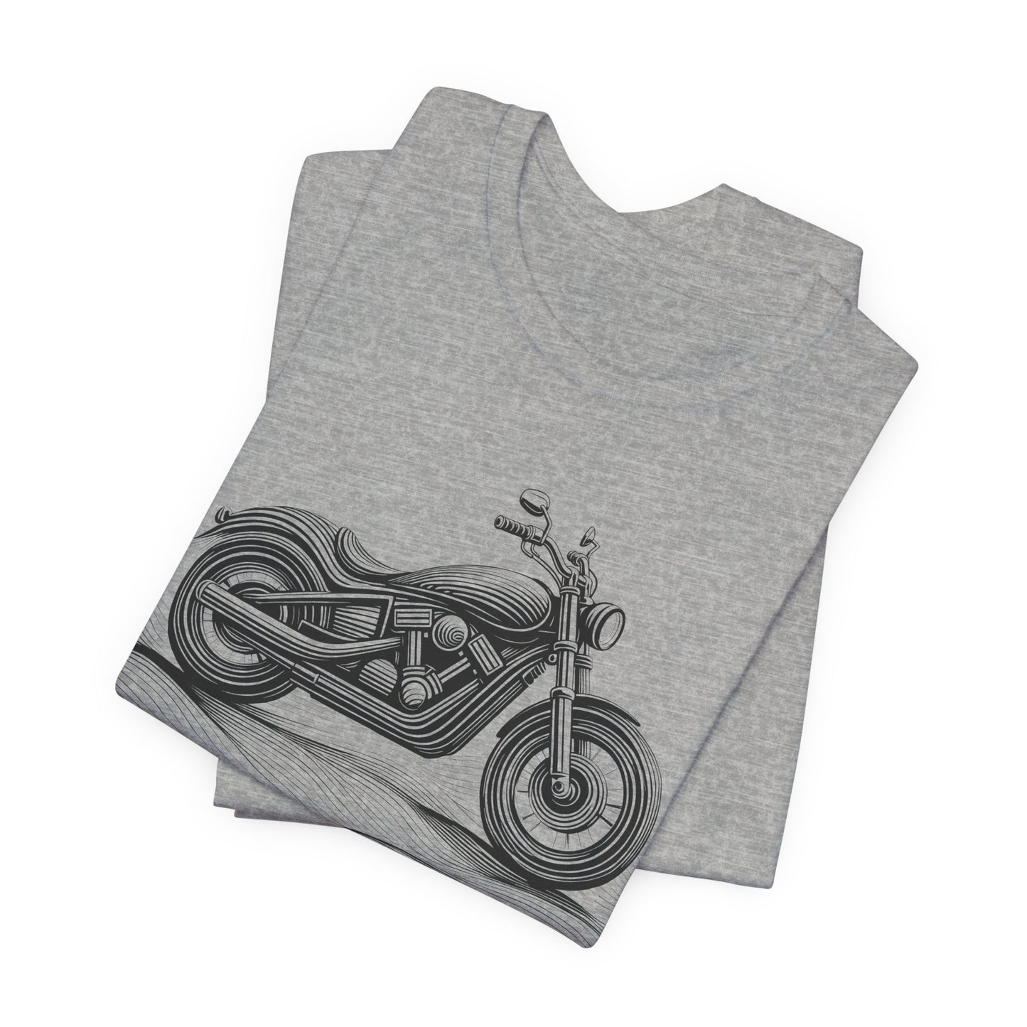 Cotton biker shirt, streetwear tee, biker apparel, motorcycle gift.