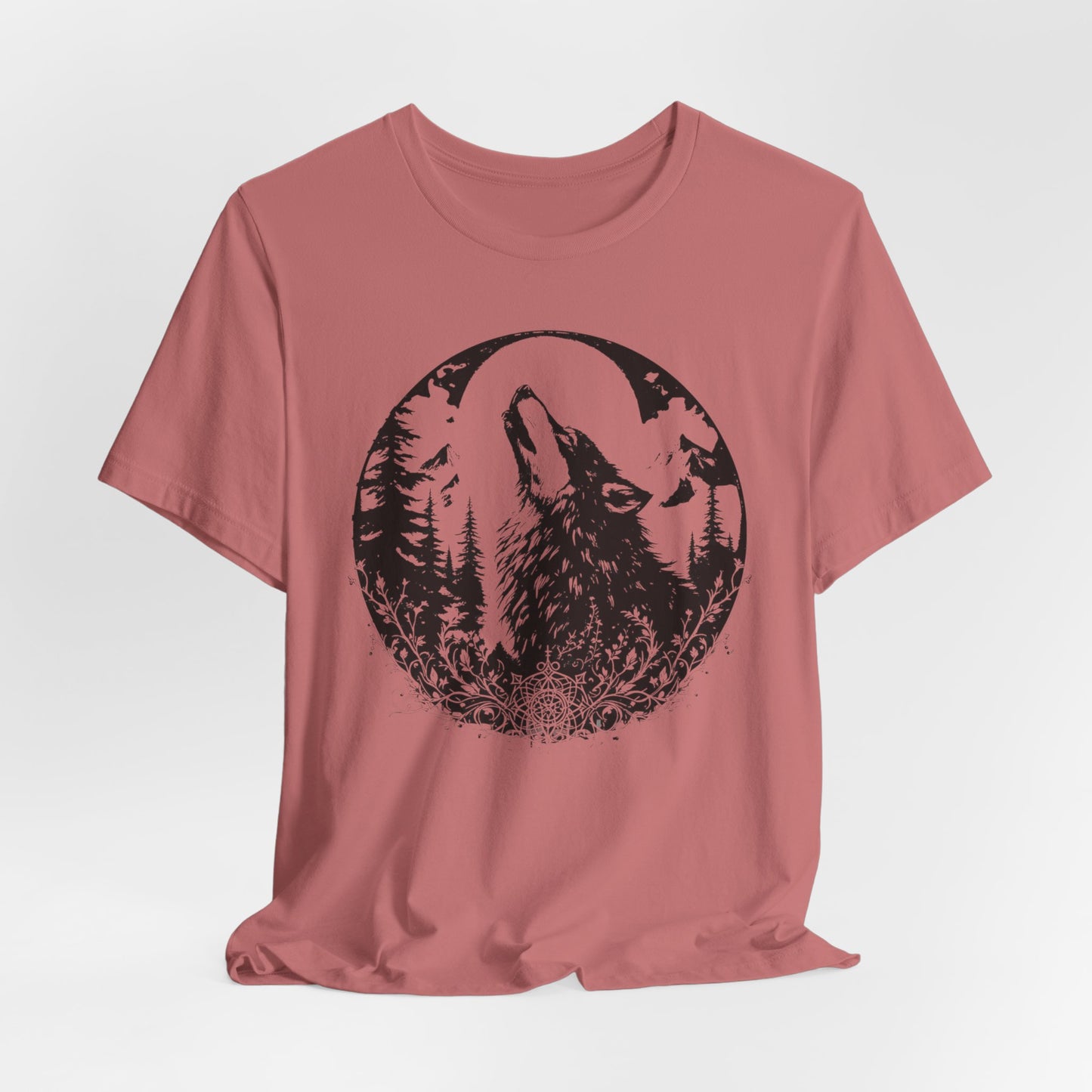 Wolf Graphic Shirt, wilderness tee, alt gifts for her, 90s grunge top.