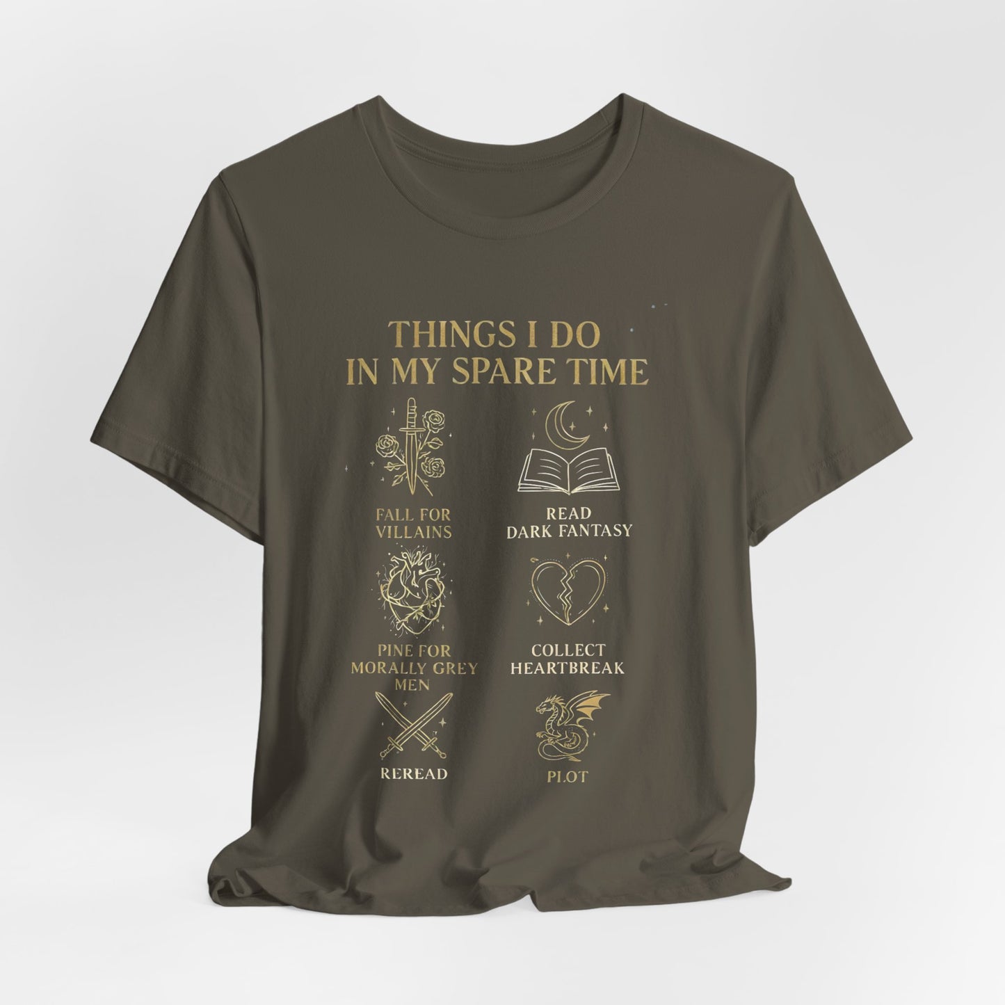 Dark Fantasy Book Lover Shirt | Morally Grey Men Tee | Villain Reader Gift | Bookish Aesthetic Tee