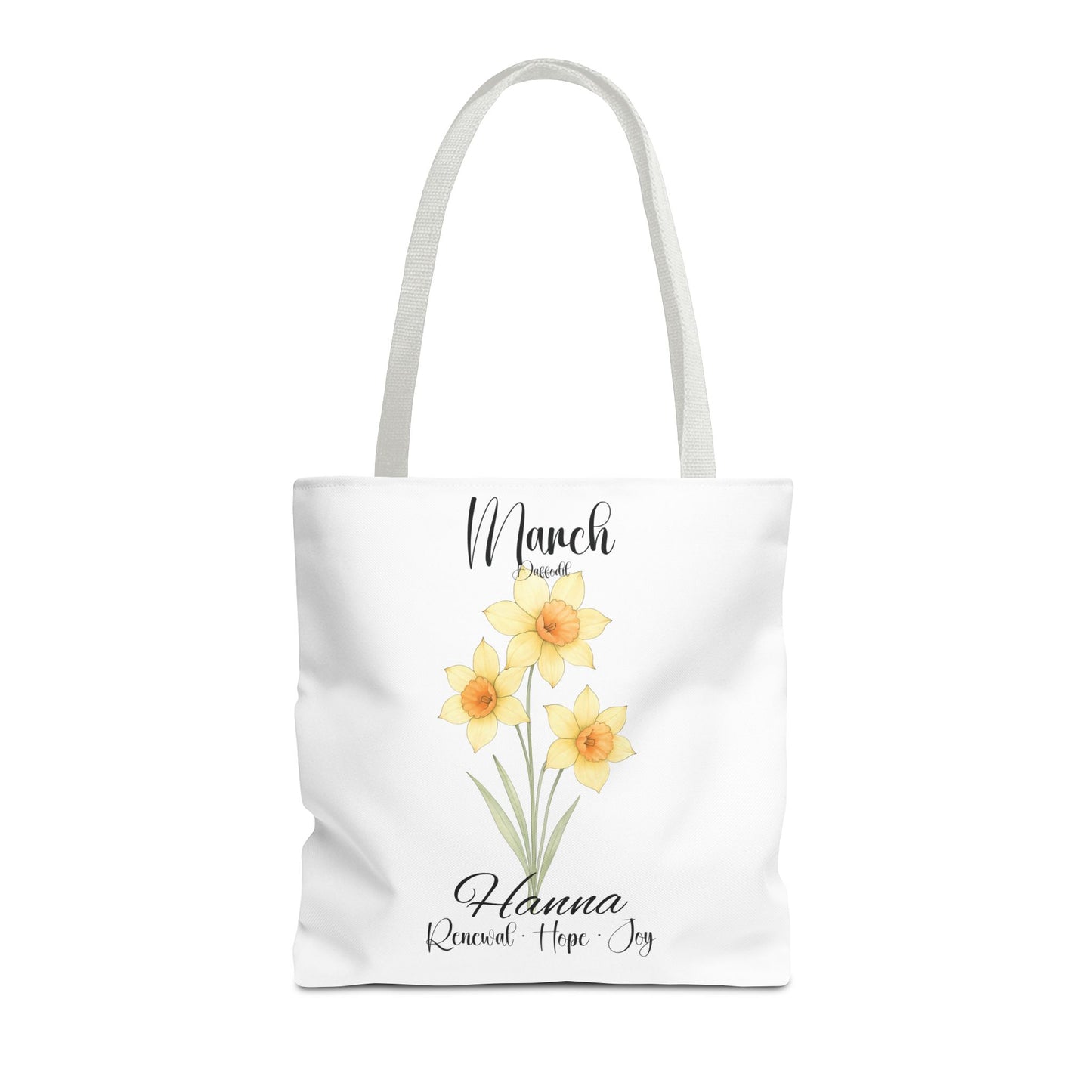 Custom botanical tote bag for her, birth month flower, milestone birthdays, bestfriend gift.