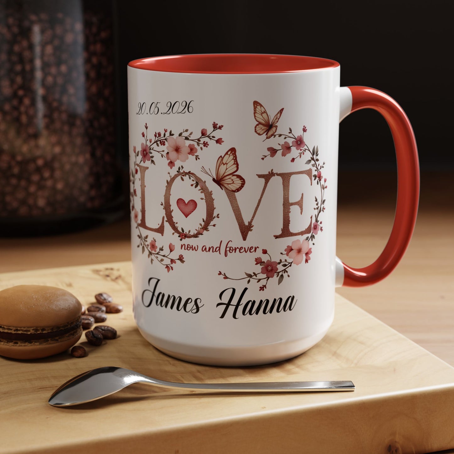 Custom Wedding Mug | Personalized Anniversary Mug | Valentines Day Gift |