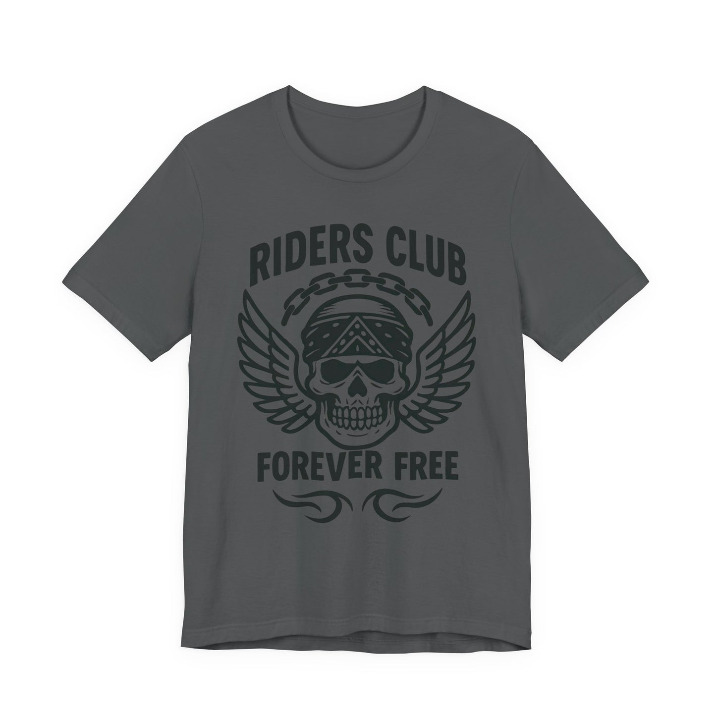 Forever Free Skull Biker Shirt, a declaration of independence for every motorcycle rider. Boasting a striking skull graphic, this motorcycle shirt embodies the fierce spirit of the open road.