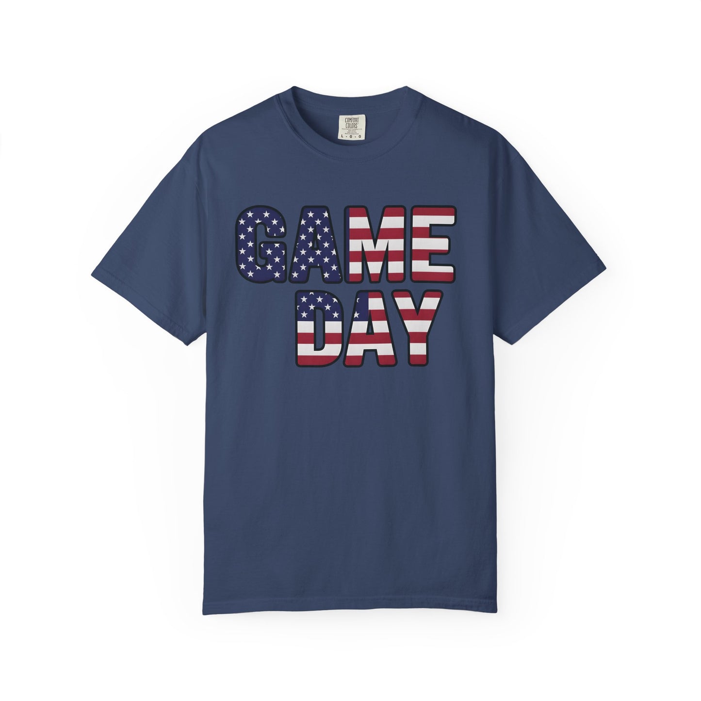 American Flag GAME DAY T-Shirt | Patriotic Sports Fan Tee