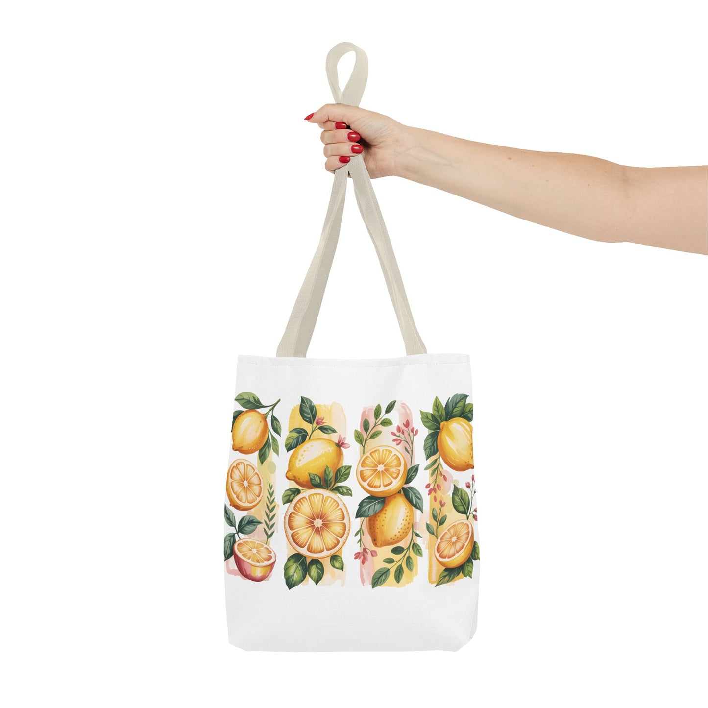lemon tote bag, large grocery tote, alternative gifts