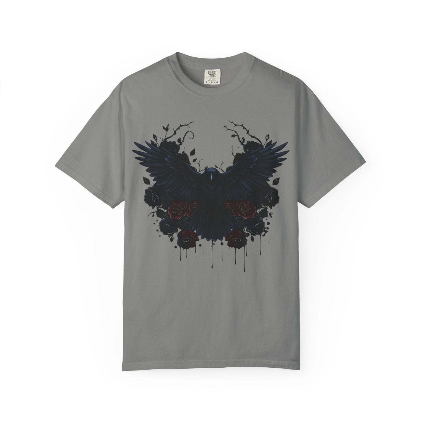 Dark Raven Gothic Apparel  | Unisex Cotton Shirt | Dark Aesthetic  | Alternative Goth T-Shirt