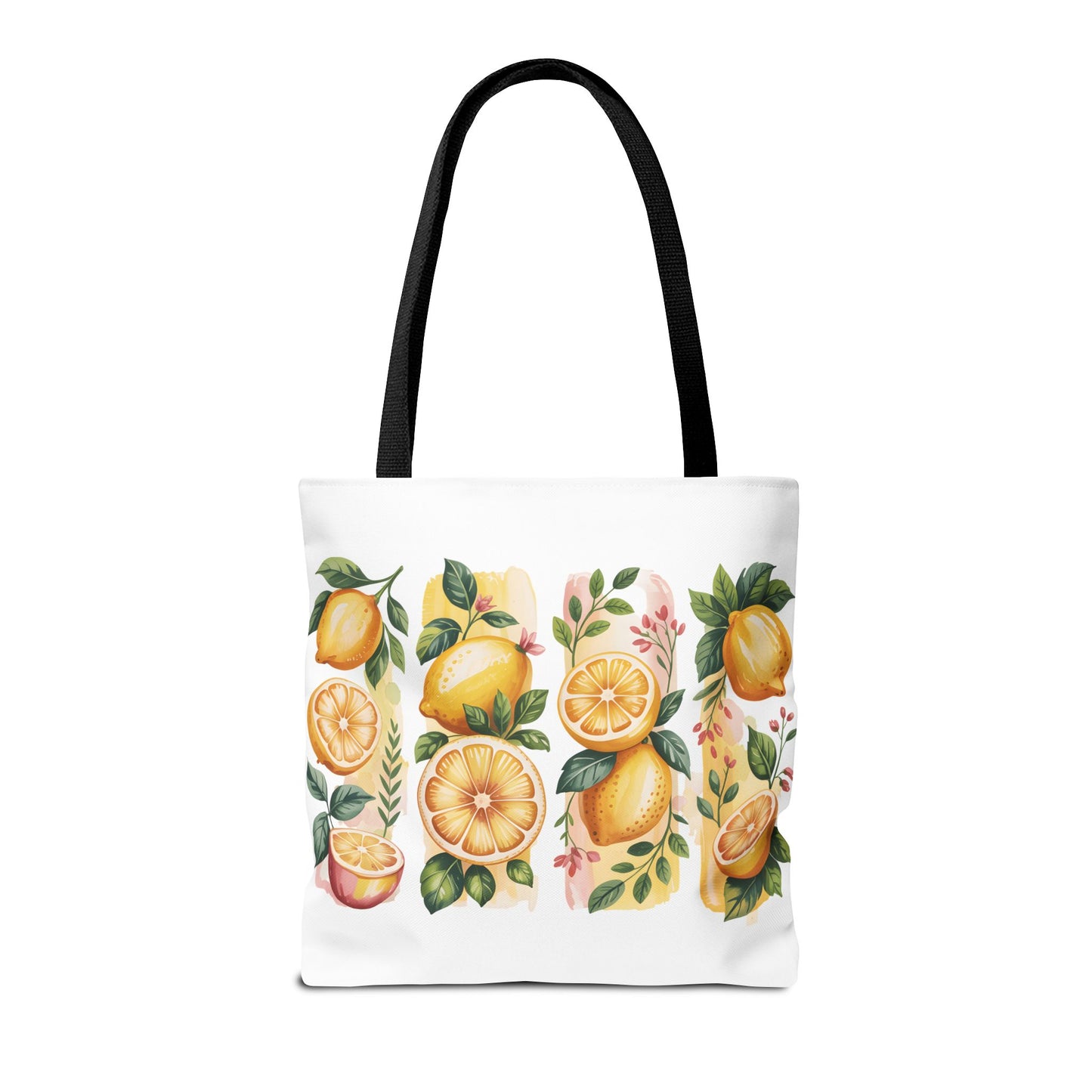 lemon tote bag, large grocery tote, alternative gifts