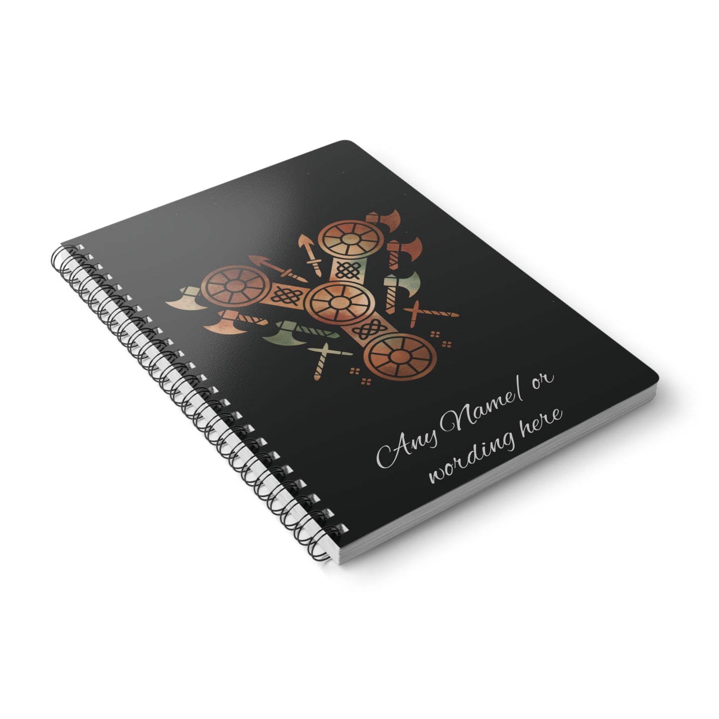Personalized Norse Witchy Monogram A5 Notebook, Custom Journal, Monogram  Letter "Y" Notebook.