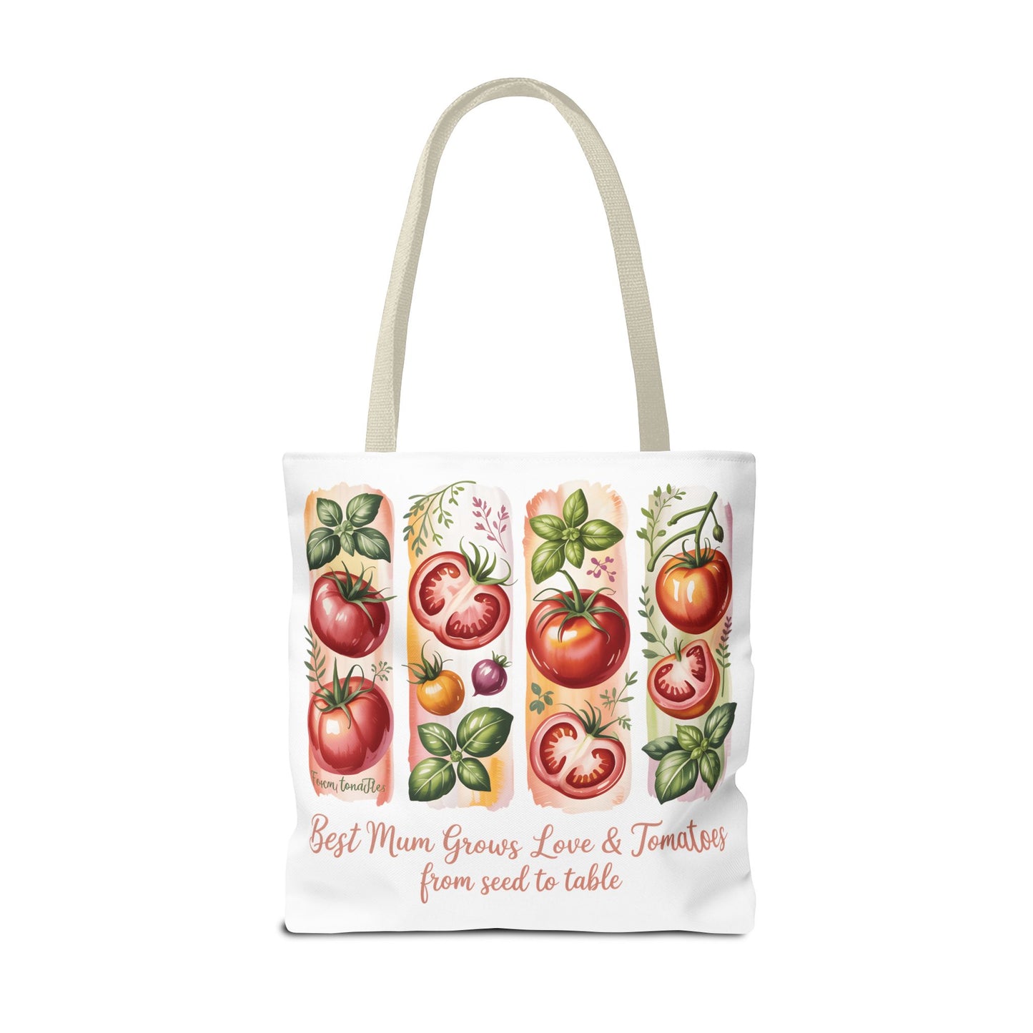 Best Mom Tote Bag, Tomato Garden Lover Design, Perfect Mothers Day Gift for Moms Who Love Gardening and Nature