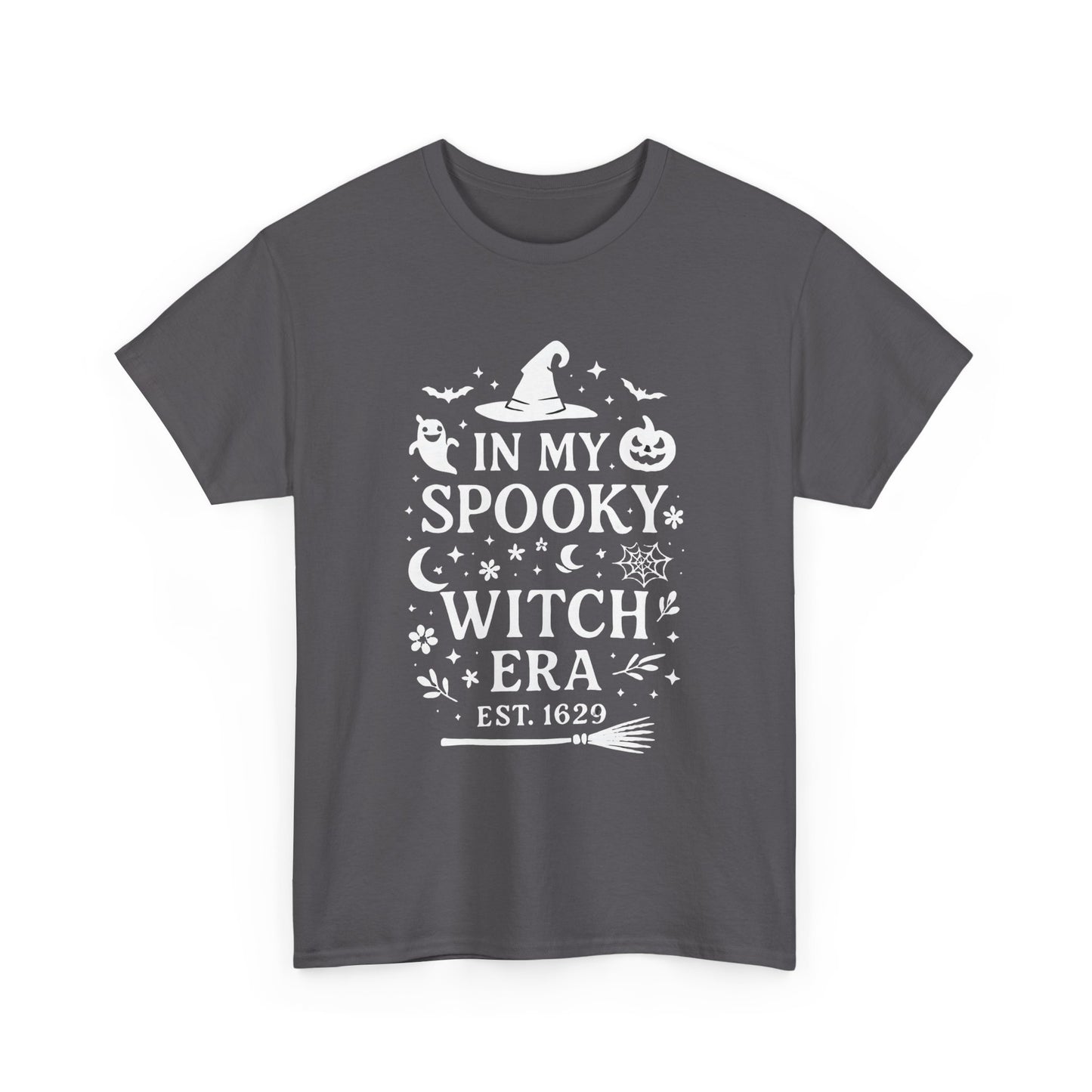 In My Spooky Witch Era Tee, Salem Witch Shirt, a bewitching homage to Salem's mystical past. Imbued with the spirit of the legendary Salem witches.