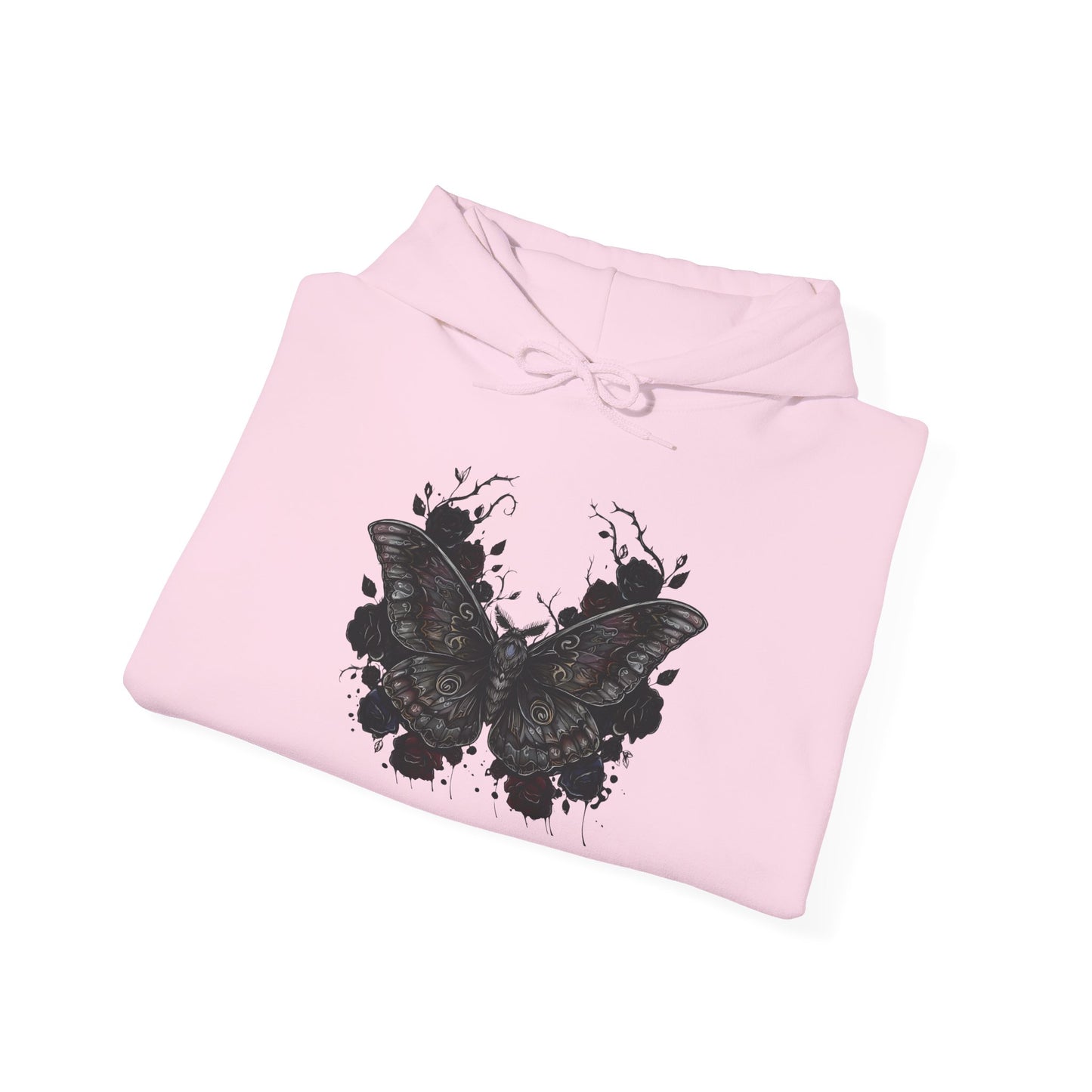 Death Moth Gothic Apparel  | Unisex Hoodie| Dark Aesthetic | Witchy Glam