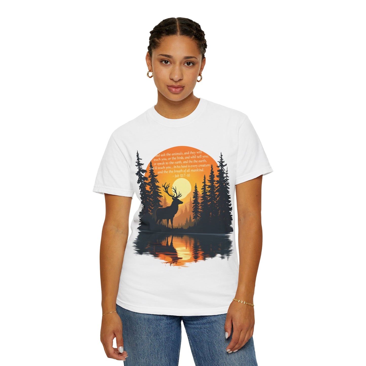 Faith in God and Nature T-shirt, this Christianity shirt makes an ideal addition to your collection of Christian clothes.
