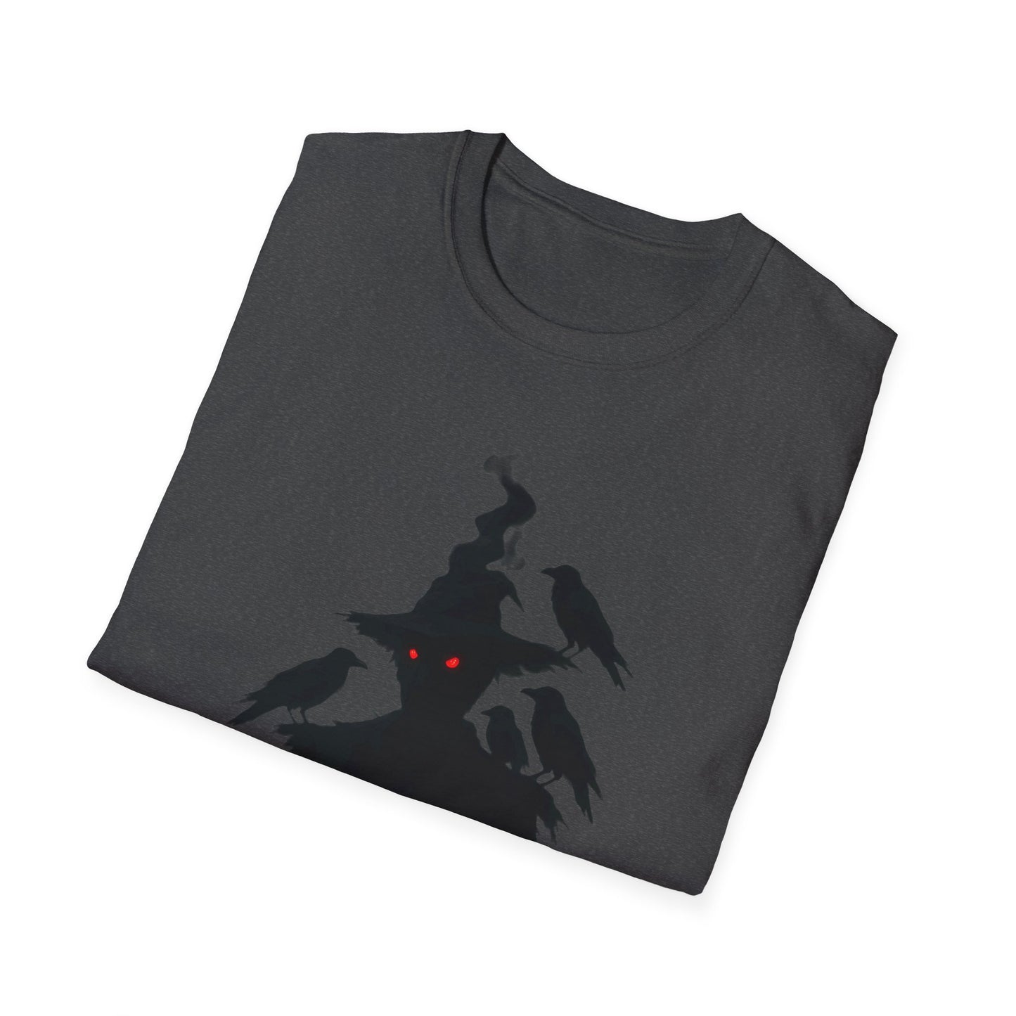 Scary Scarecrow Tee,This Halloween shirt captures the essence of the season with a mesmerizing scarecrow design, blending the line between spooky and stylish.