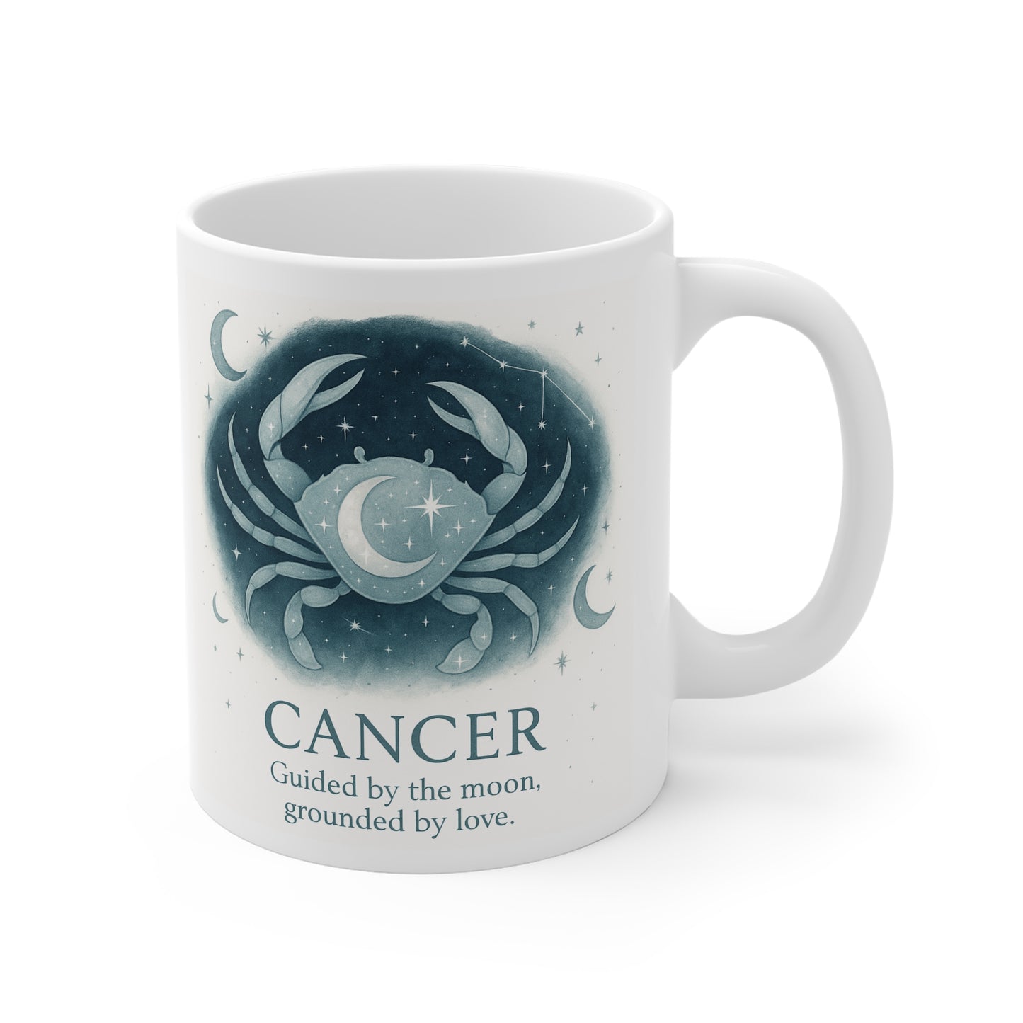 Cancer Astrology Mug, Zodiac Mug,an ideal Cancer birthday gift.