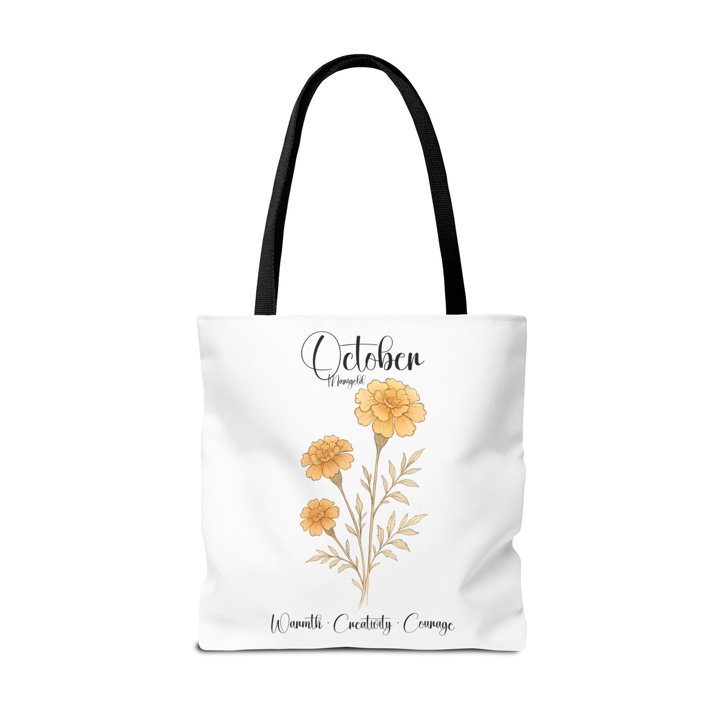 Personalized floral gift tote bag for her, birth month flower, milestone birthdays, bestfriend gift.