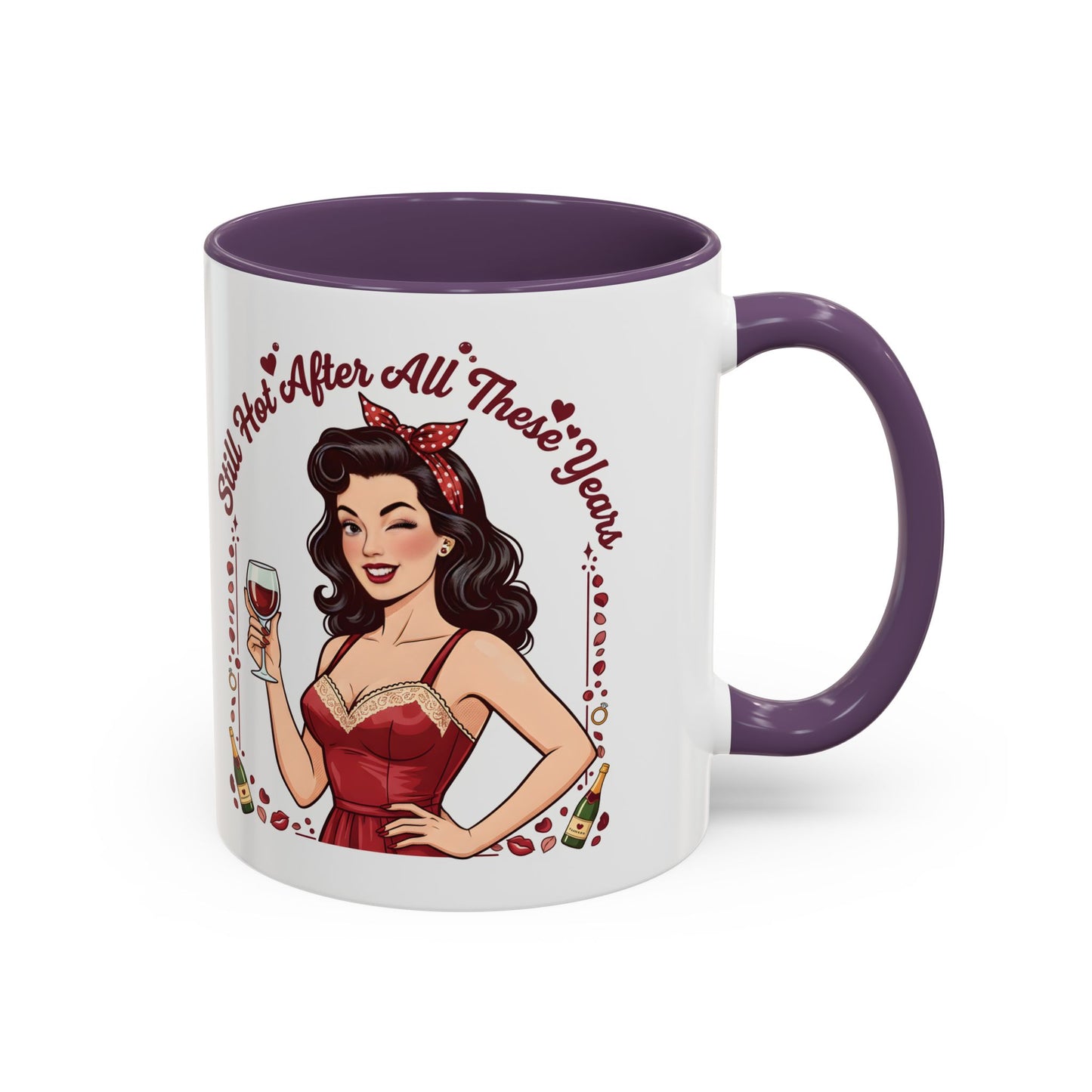 Pin Up Mug | Retro Coffee Mug for Wife | Vintage Anniversary Mug | Valentines Day Gift |