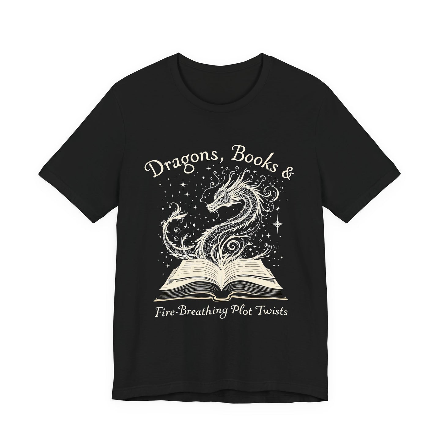 Book Lover Gift T-Shirt | Fantasy Reader Tee | Dragon Reading Shirt | Booktok Merch | Bibliophile Gift
