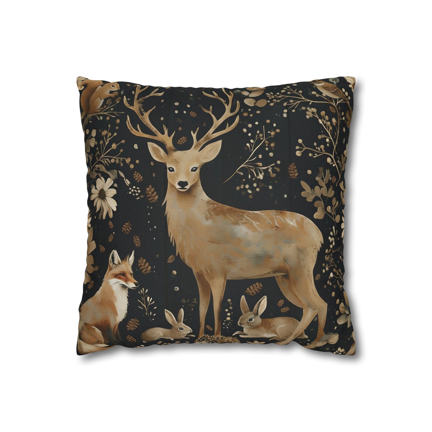 Rustic pillow cover, nature lovers gift, cozy home accent, housewarming gift