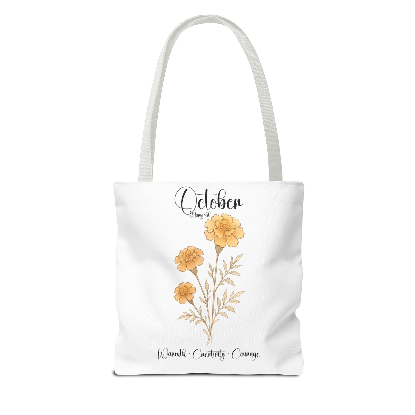Personalized floral gift tote bag for her, birth month flower, milestone birthdays, bestfriend gift.