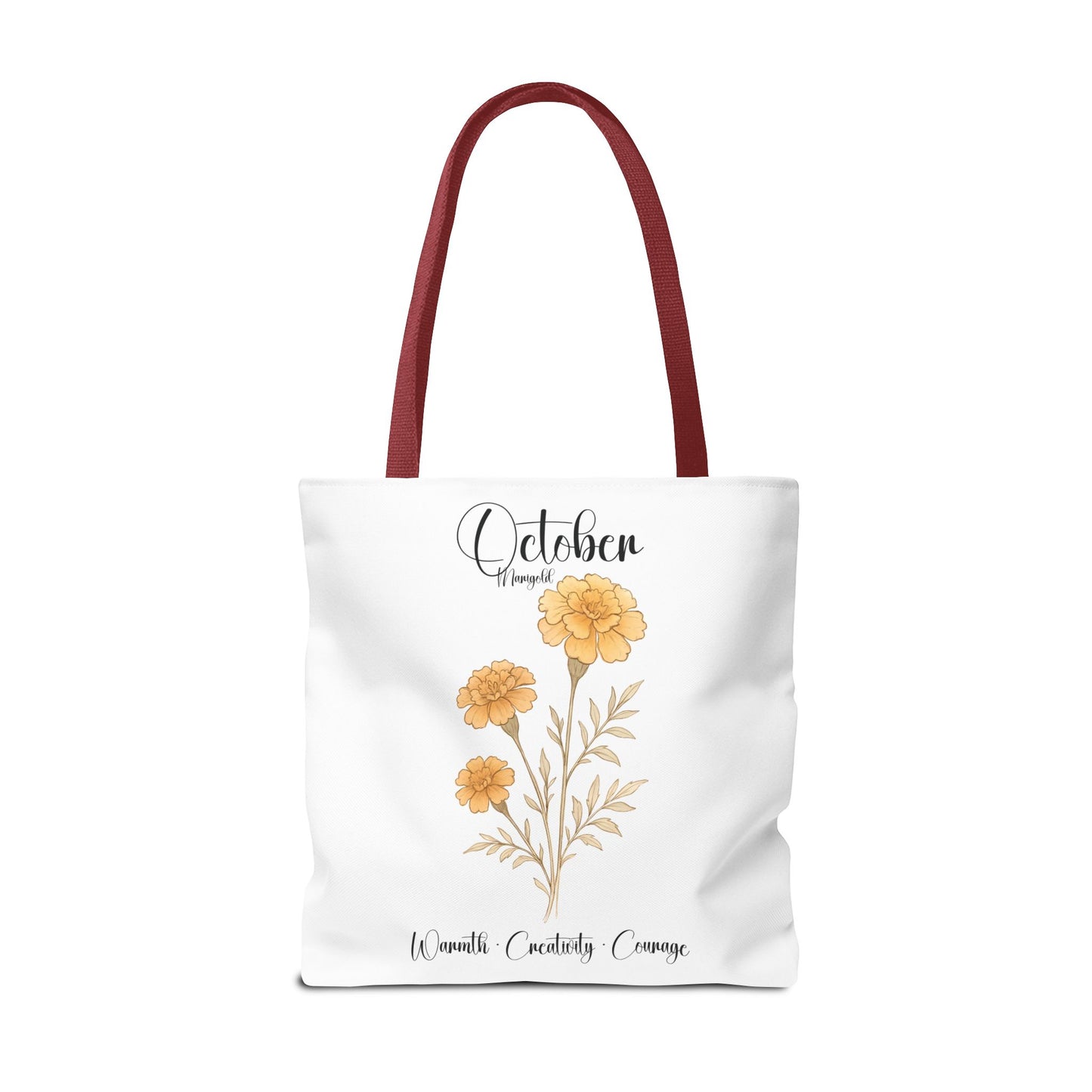 Personalized floral gift tote bag for her, birth month flower, milestone birthdays, bestfriend gift.