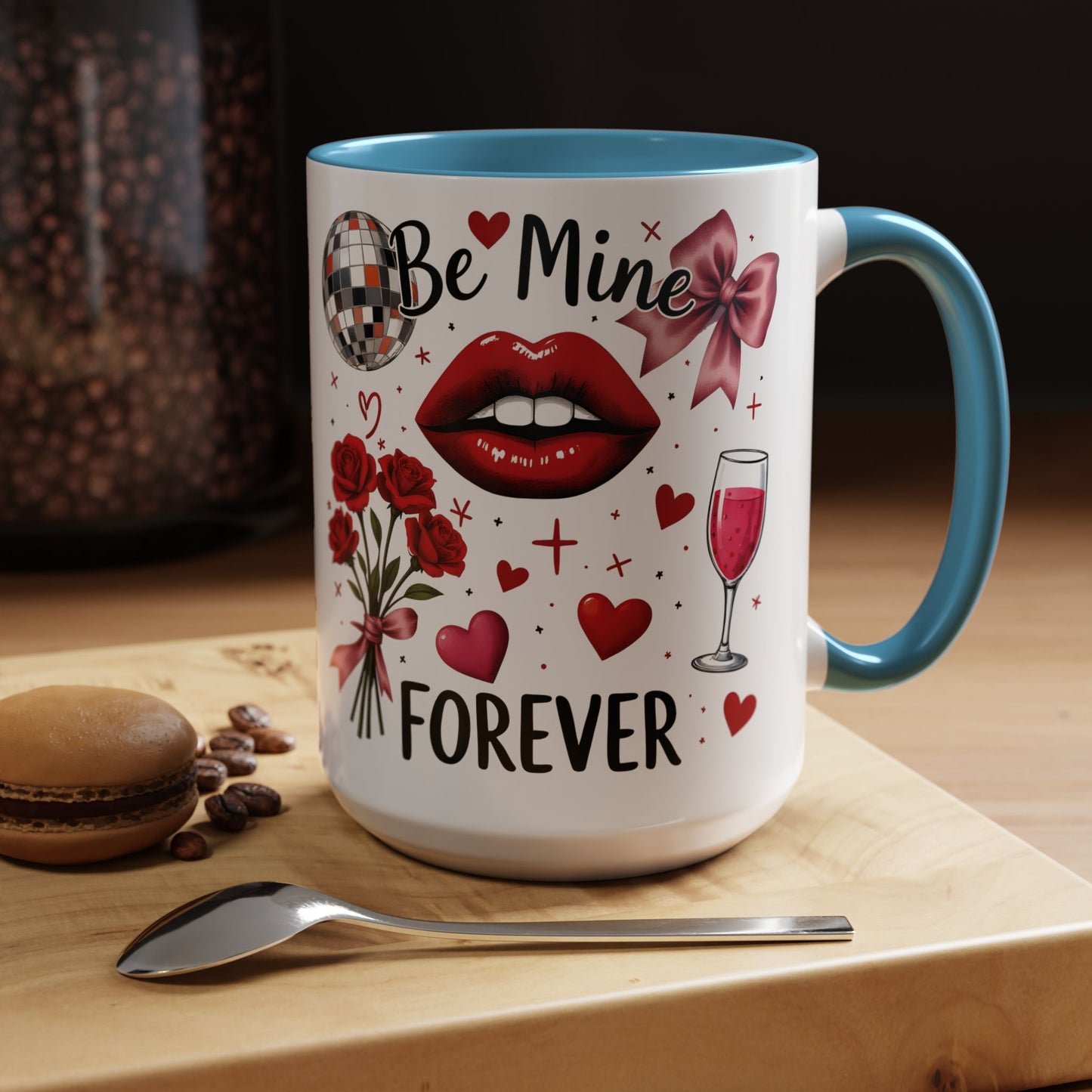 Ceramic valentine gift, Valentines day cup,  wife gift ideas, anniversary mug.