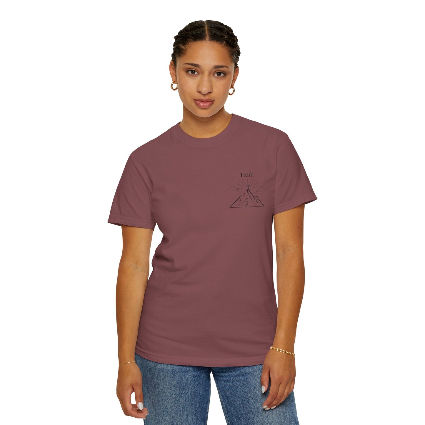Faith Moves Mountains Comfort Colors Tee,Christianity Gift, Christianity Shirt,Christian Merch, Jesus Christ Shirt, Religion, Christian Gift