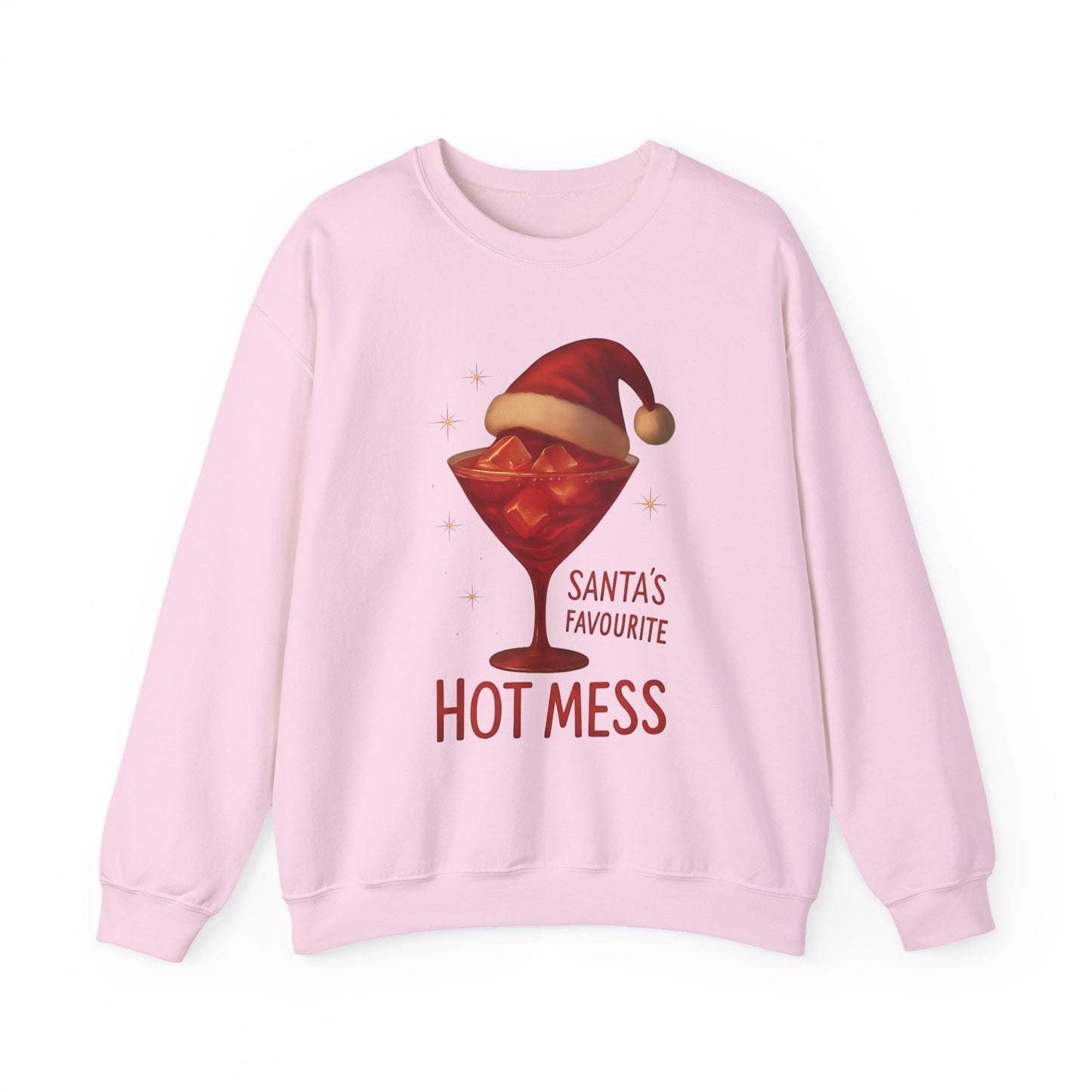 Santa's Favorite Hot Mess Sweater, Christmas Martini, Ugly Christmas Jumper.
