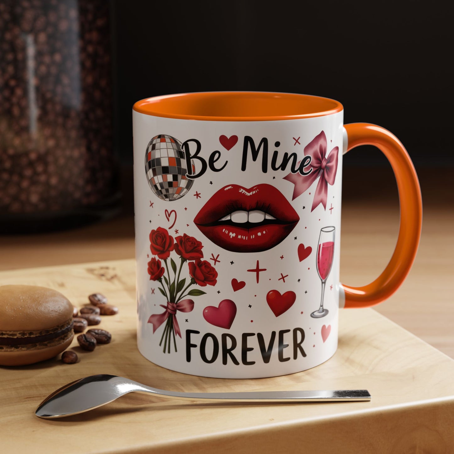 Ceramic valentine gift, Valentines day cup,  wife gift ideas, anniversary mug.