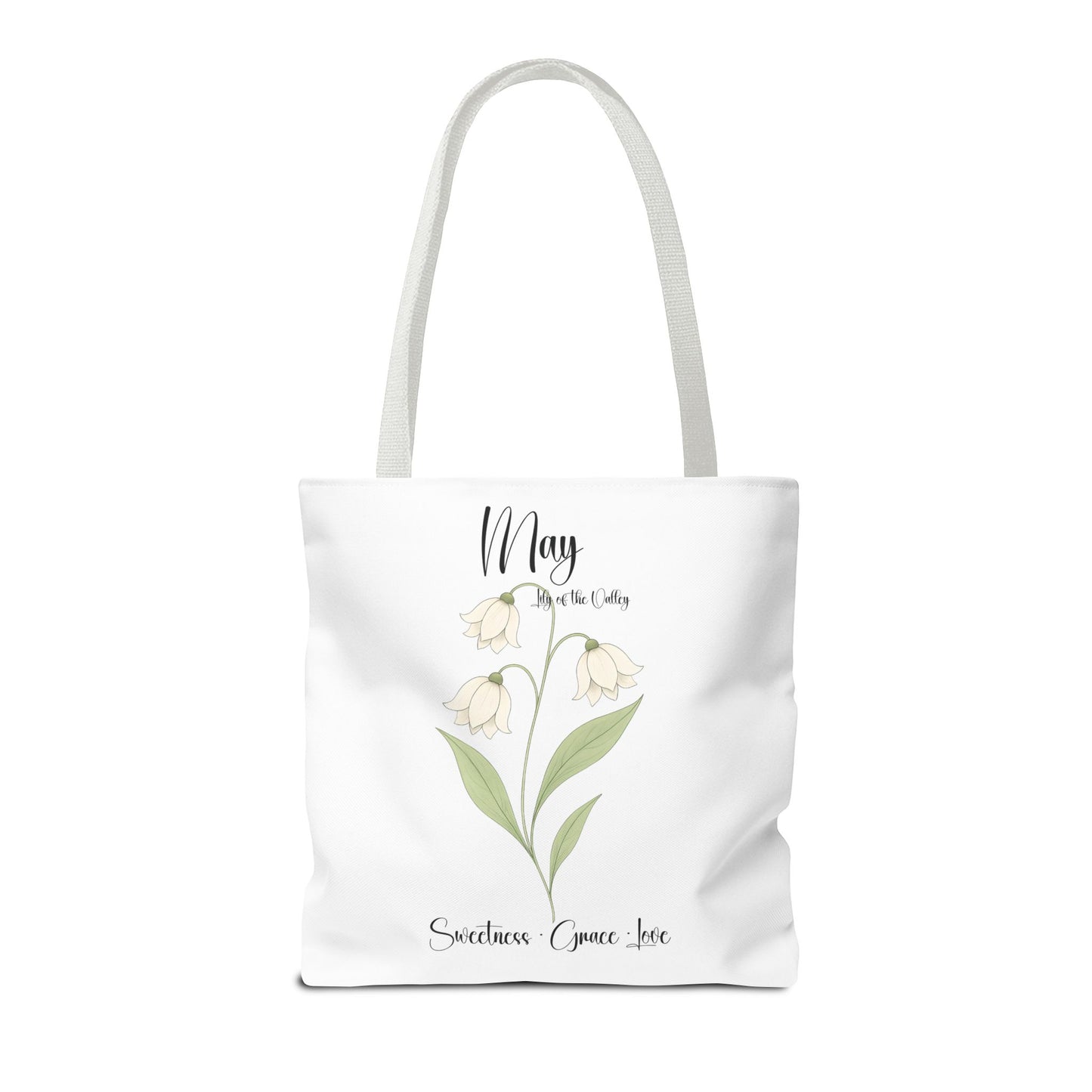Personlised birth month flower bag for her, milestone birthdays, bestfriend gift.