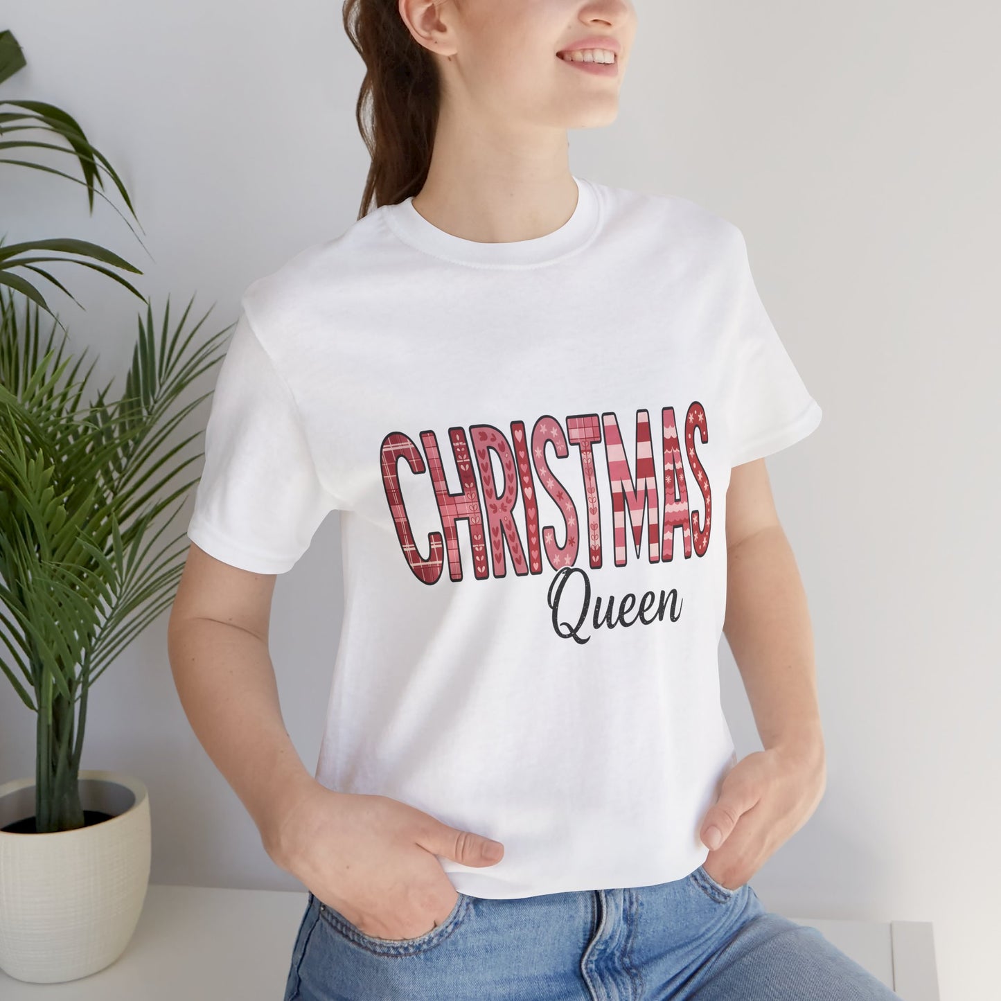 Christmas Queen Pinkmas T-shirt,  Perfect for a sister XMAS gift or a Christmas mom gift, this festive shirt captures the essence of a very merry Christmas