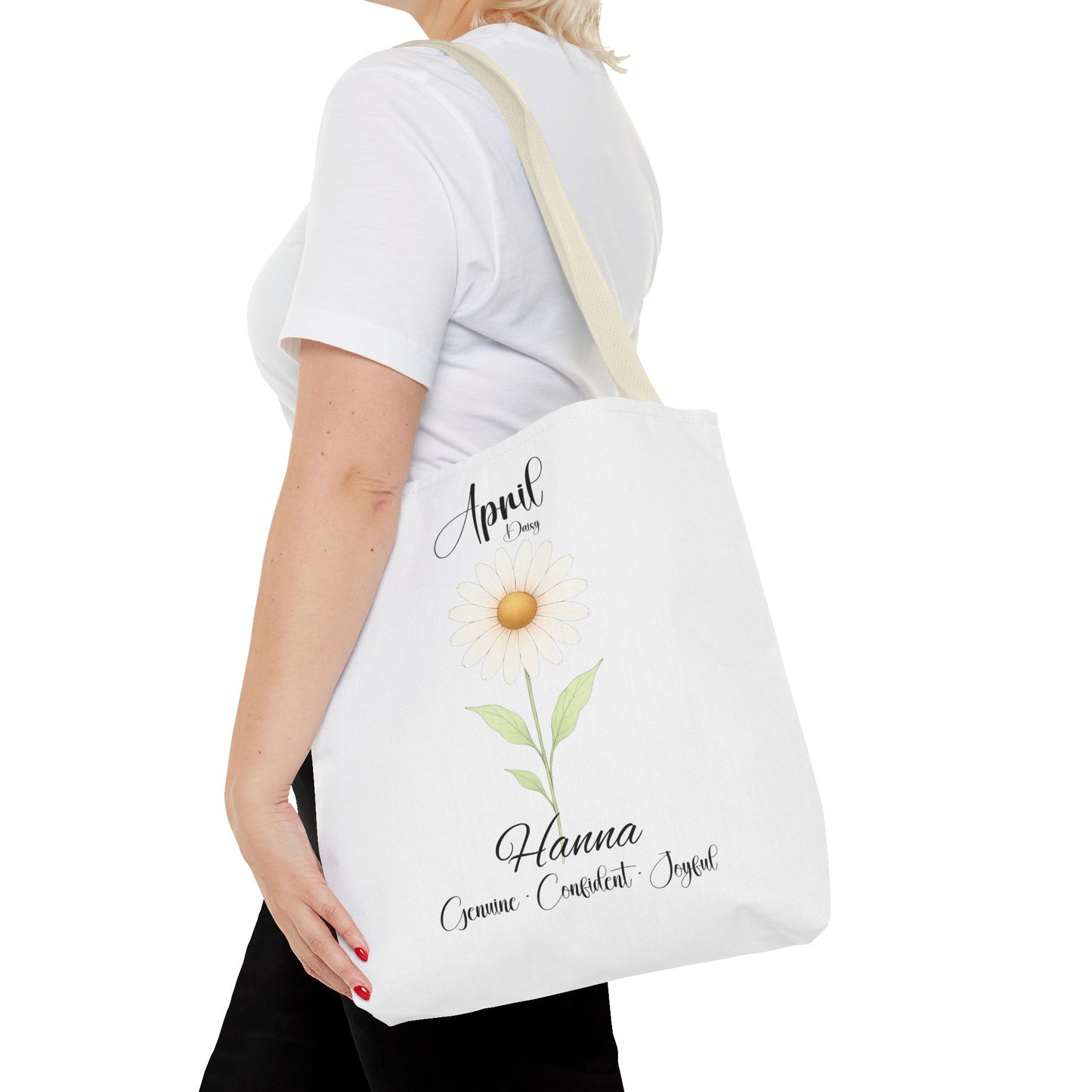 Custom birth month flower bag for her, milestone birthdays, bestfriend gift.