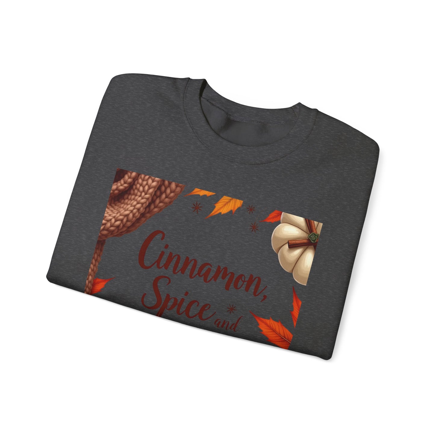 Cinnamon Spice and All Things Nice Sweatshirt, promises to keep you snug while adding a touch of seasonal charm to your wardrobe. Whether you’re sipping on a pumpkin latte or taking a leisurely stroll through fallen leaves,
