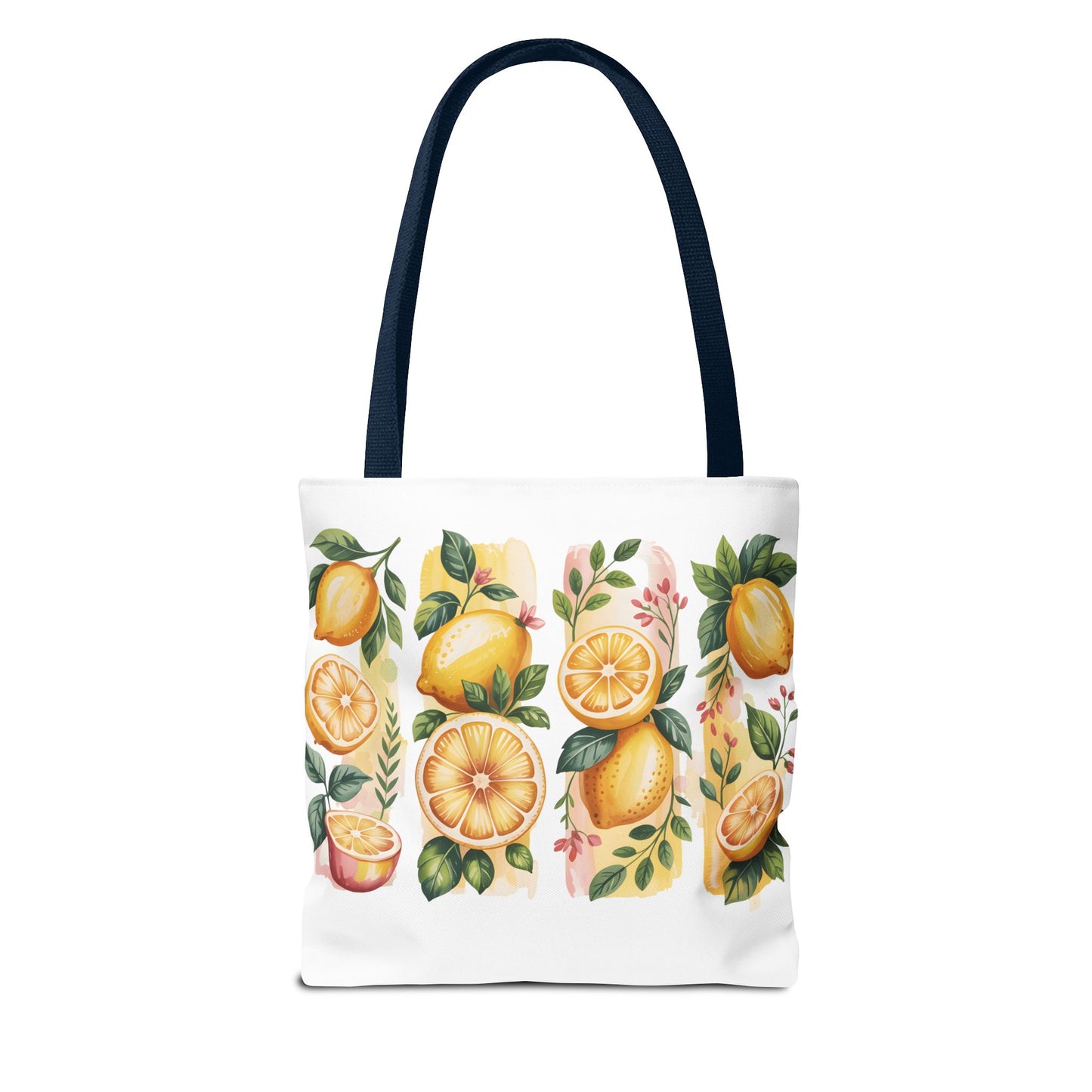 lemon tote bag, large grocery tote, alternative gifts