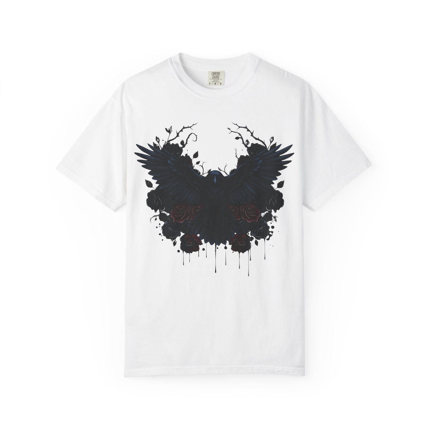 Dark Raven Gothic Apparel  | Unisex Cotton Shirt | Dark Aesthetic  | Alternative Goth T-Shirt