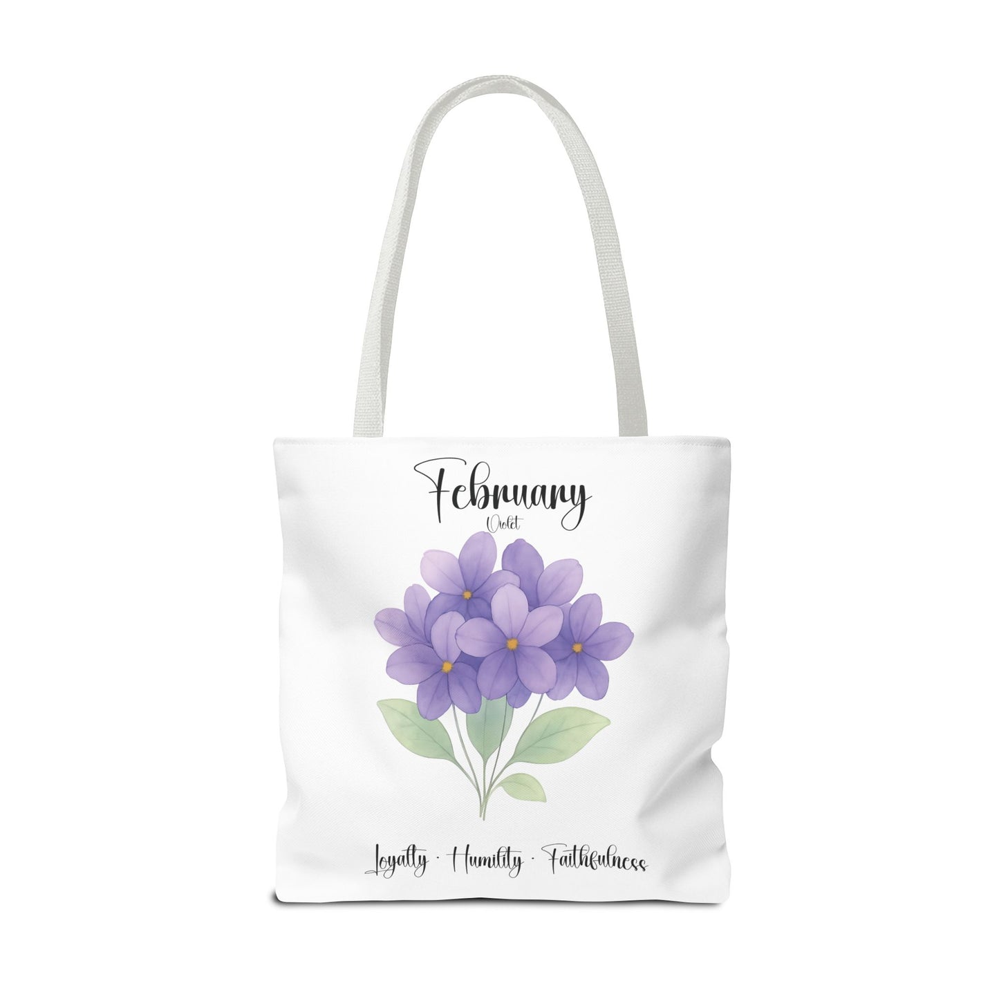Personalized  floral gift tote bag for her, birth month flower, milestone birthdays, bestfriend gift.