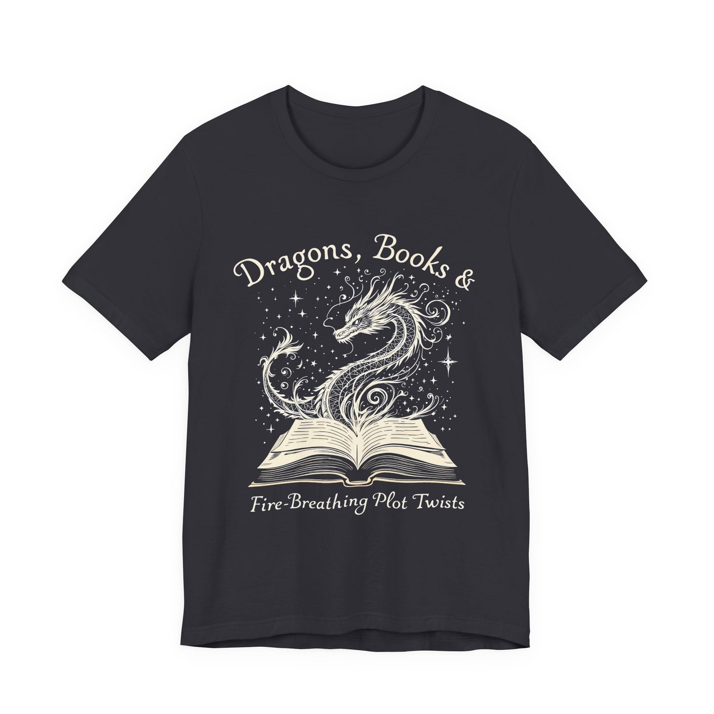 Book Lover Gift T-Shirt | Fantasy Reader Tee | Dragon Reading Shirt | Booktok Merch | Bibliophile Gift
