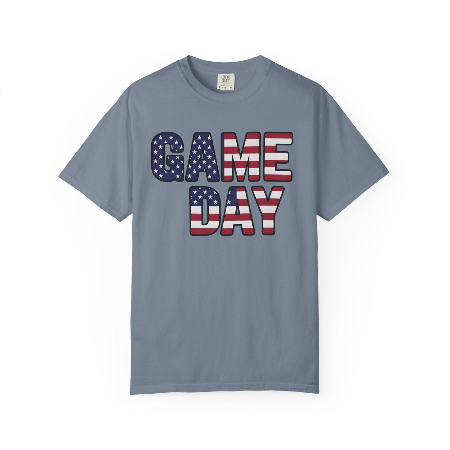 American Flag GAME DAY T-Shirt | Patriotic Sports Fan Tee