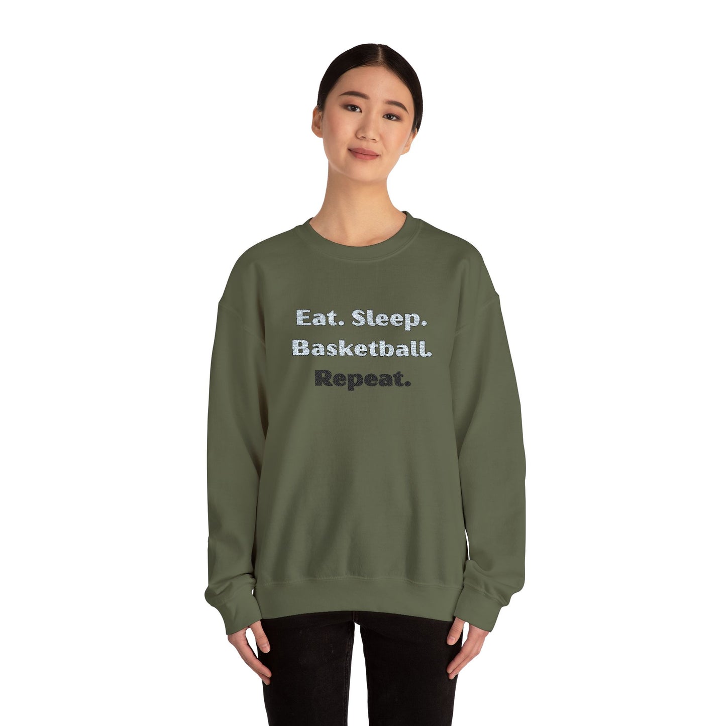 Embroidered pullover, basketball sweatshirt, game day shirt, team spirit top, sports lover gift, Custom Sweater,