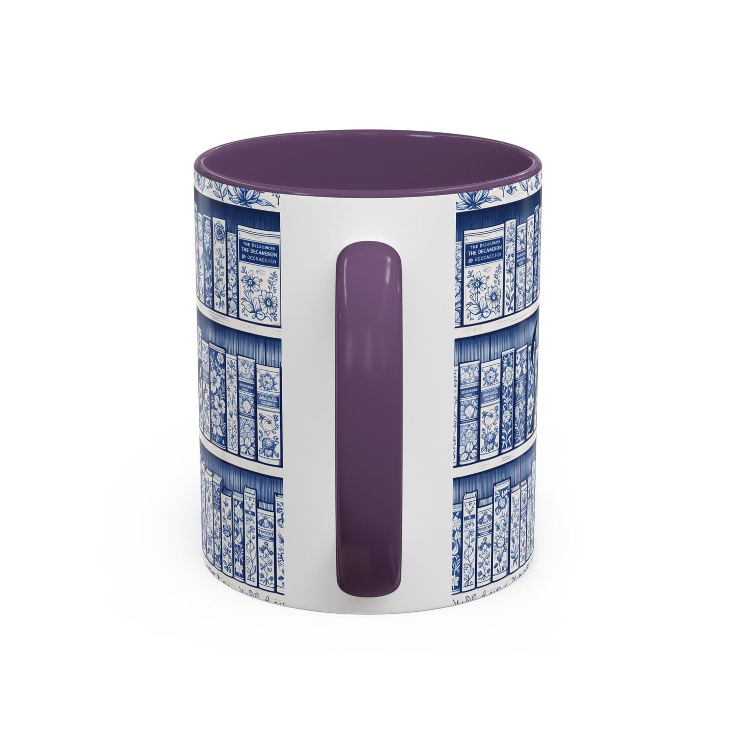 Personalized floral coffee cup, cozy reading bookish gift, book lover birthday gift.