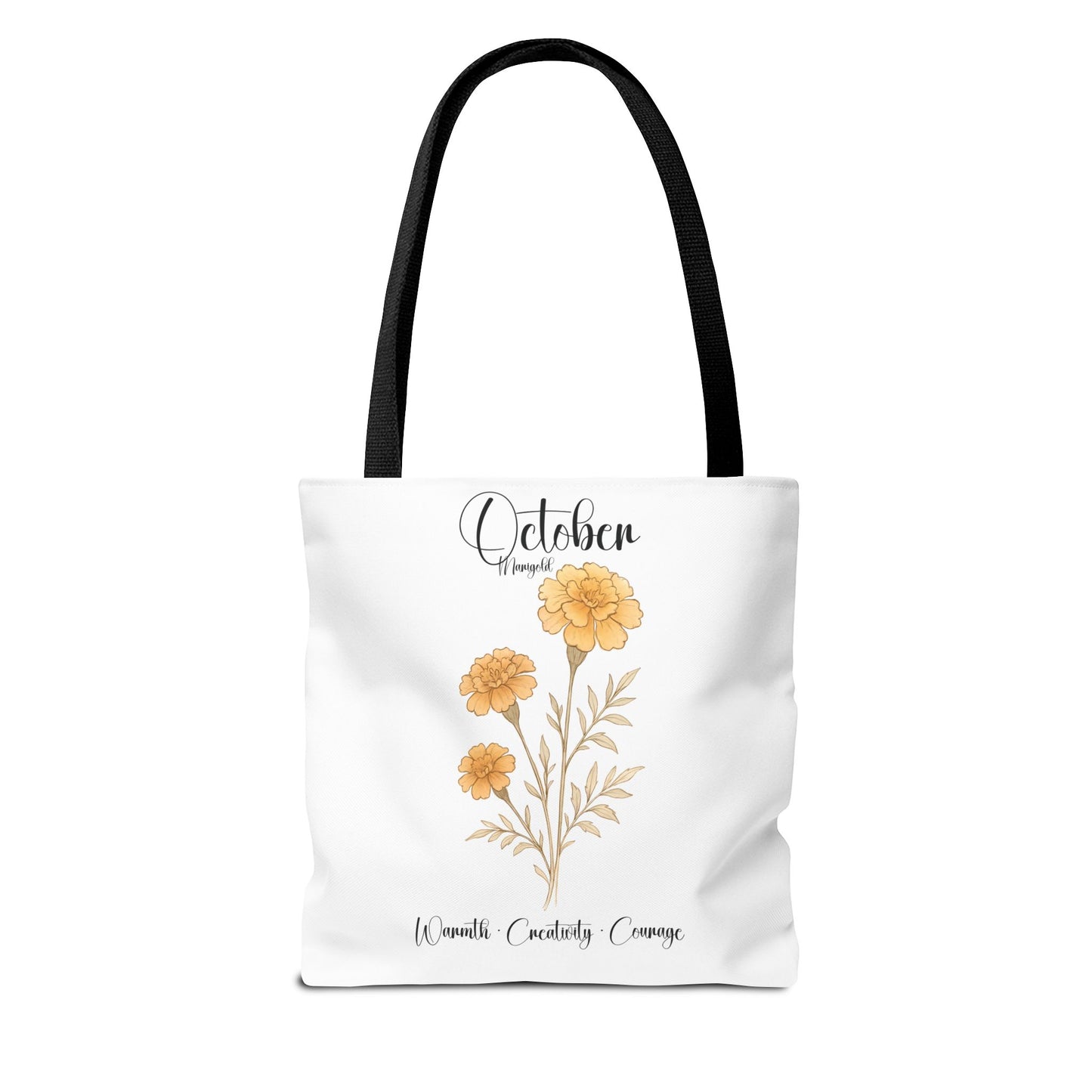 Personalized floral gift tote bag for her, birth month flower, milestone birthdays, bestfriend gift.