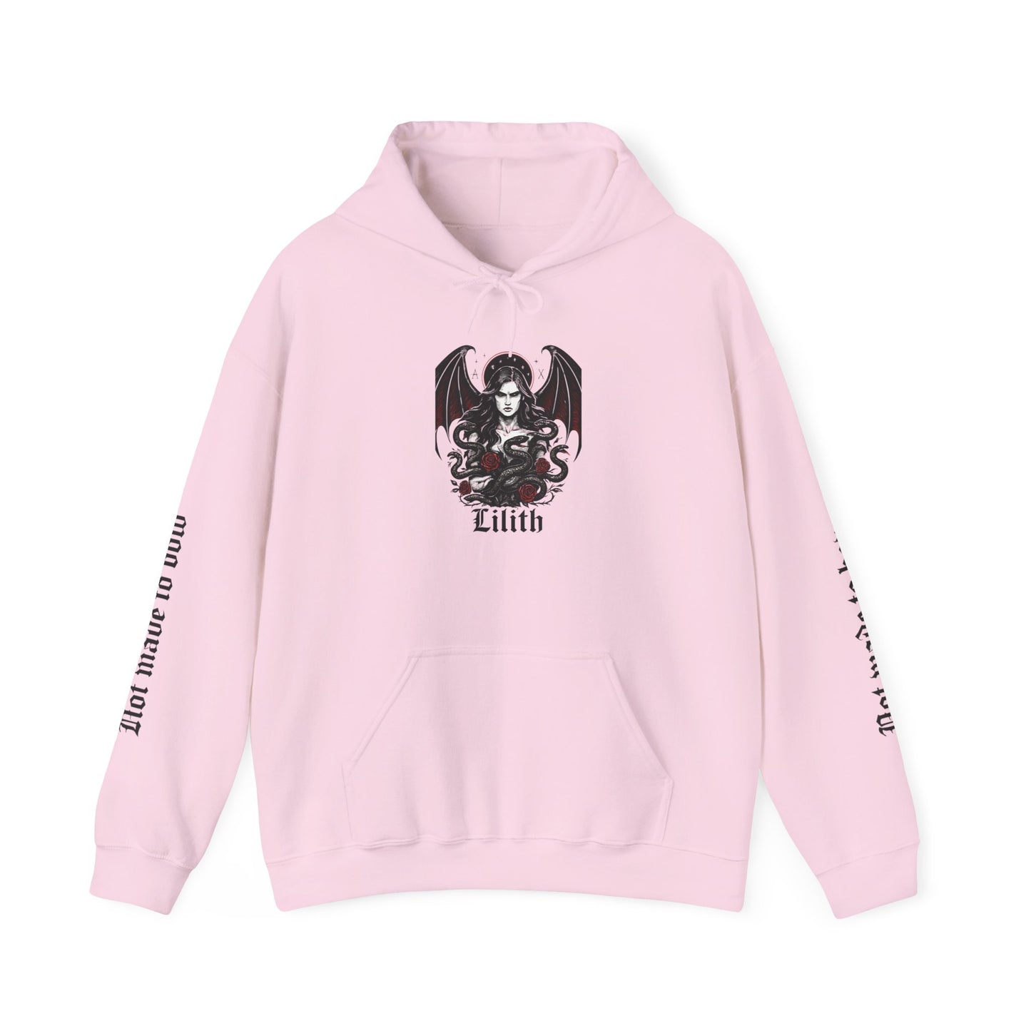 Goddess Lilith Graphic Hoodie, is a perfect blend of gothic clothes and witchy clothes, making it a must-have for those who celebrate the pagan lifestyle.