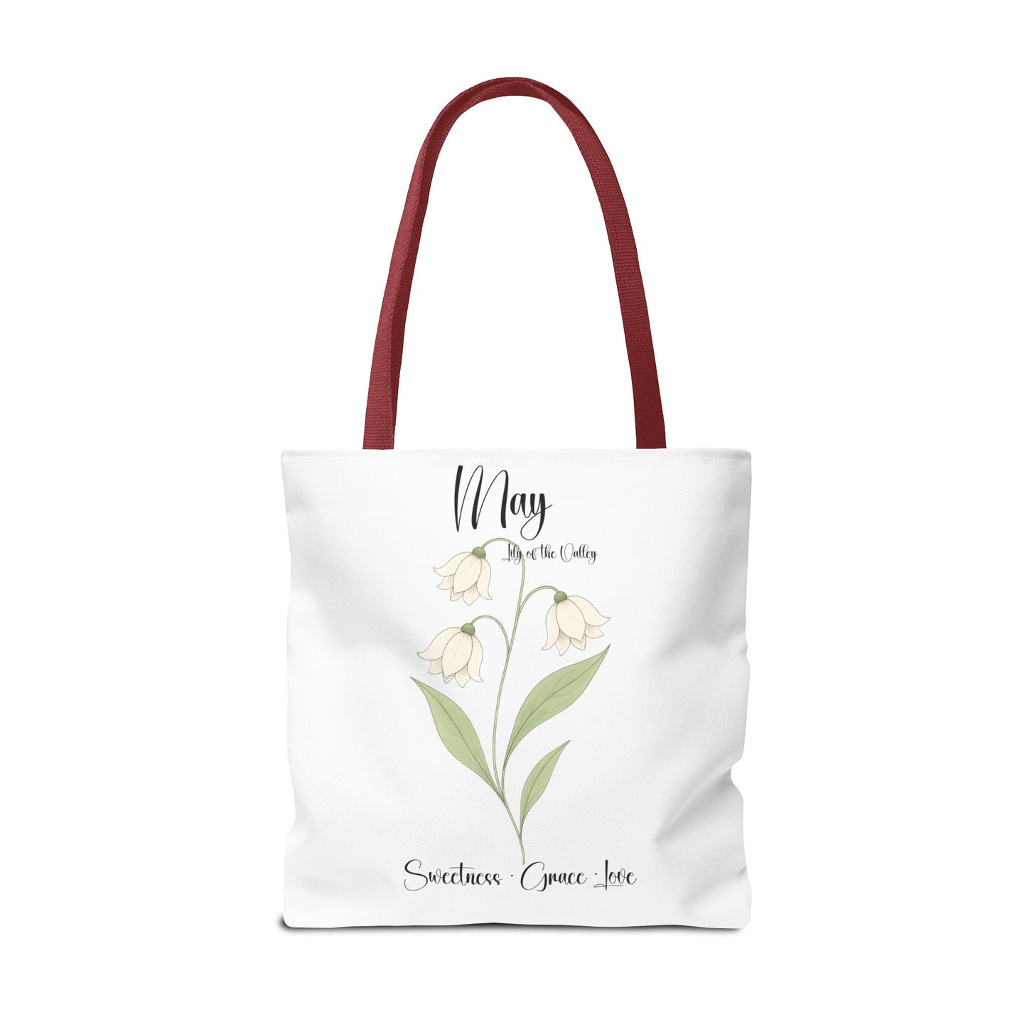 Personlised birth month flower bag for her, milestone birthdays, bestfriend gift.