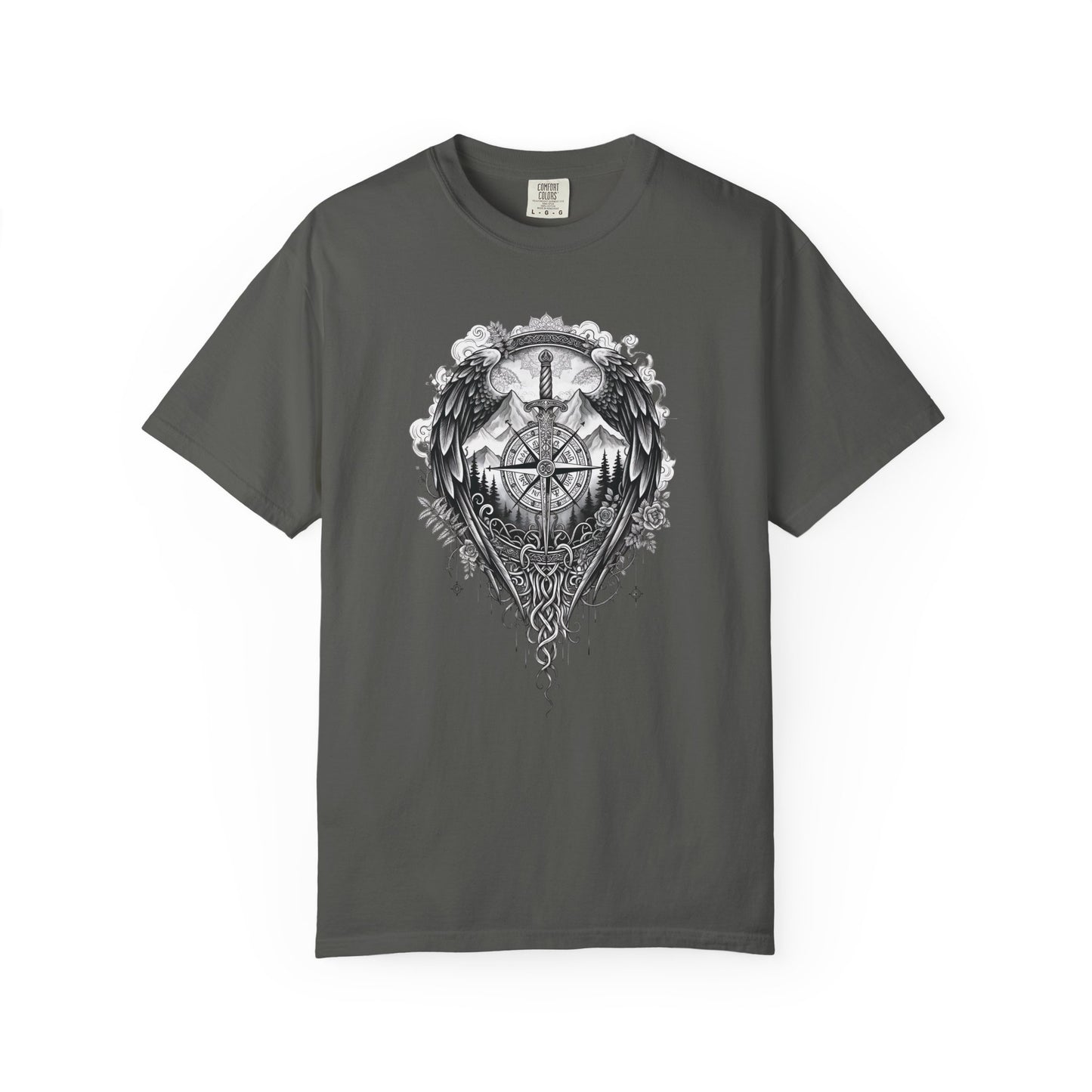 Viking Compass T-Shirt | Nordic Viking Clothing | Vegvisir Norse Pagan Tee