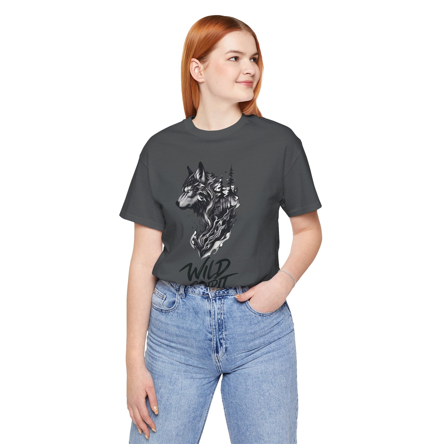 Wild Spirit Wolf Tee - Unisex, Gothic Streetwear, Alternative Clothing, grunge
