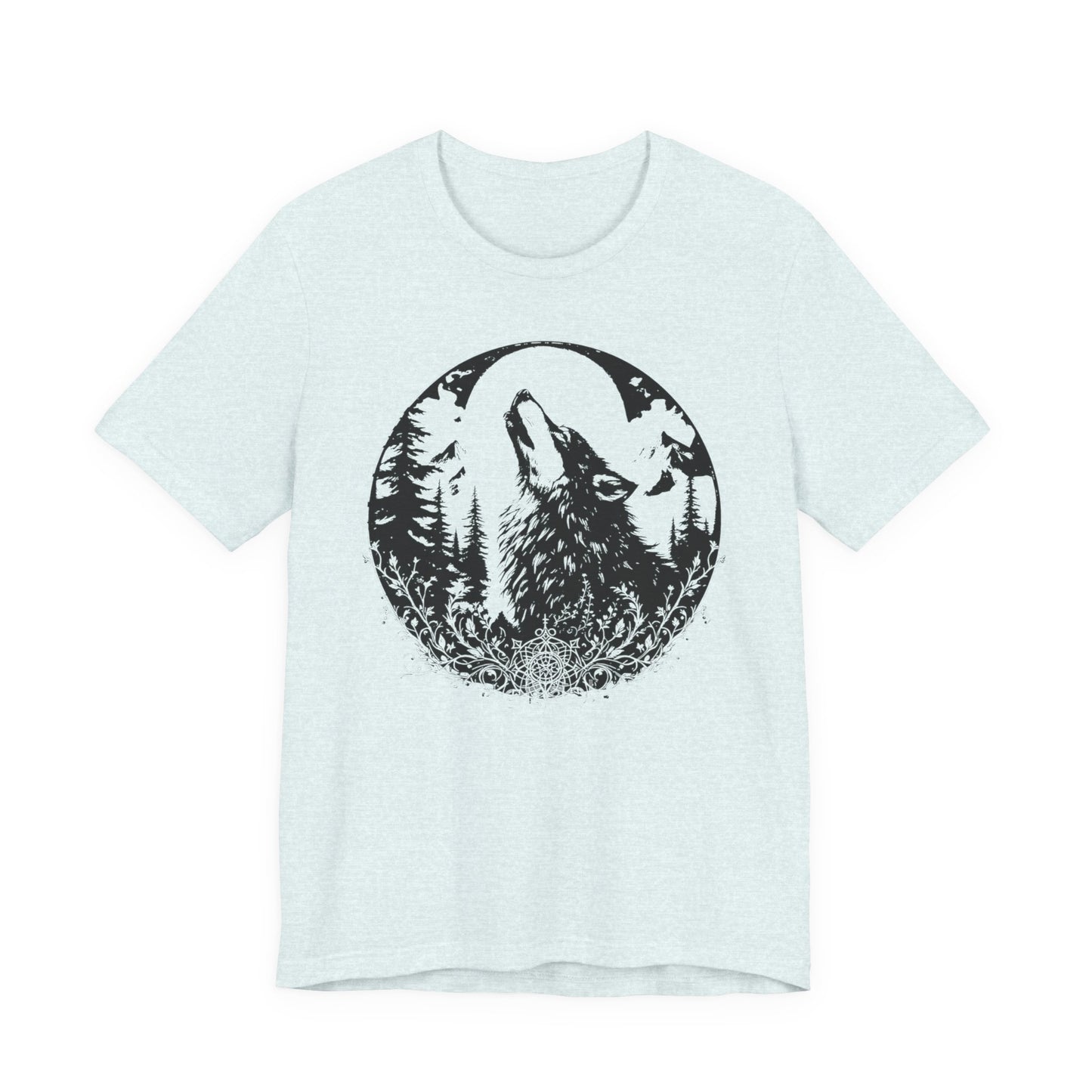 Wolf Graphic Shirt, wilderness tee, alt gifts for her, 90s grunge top.