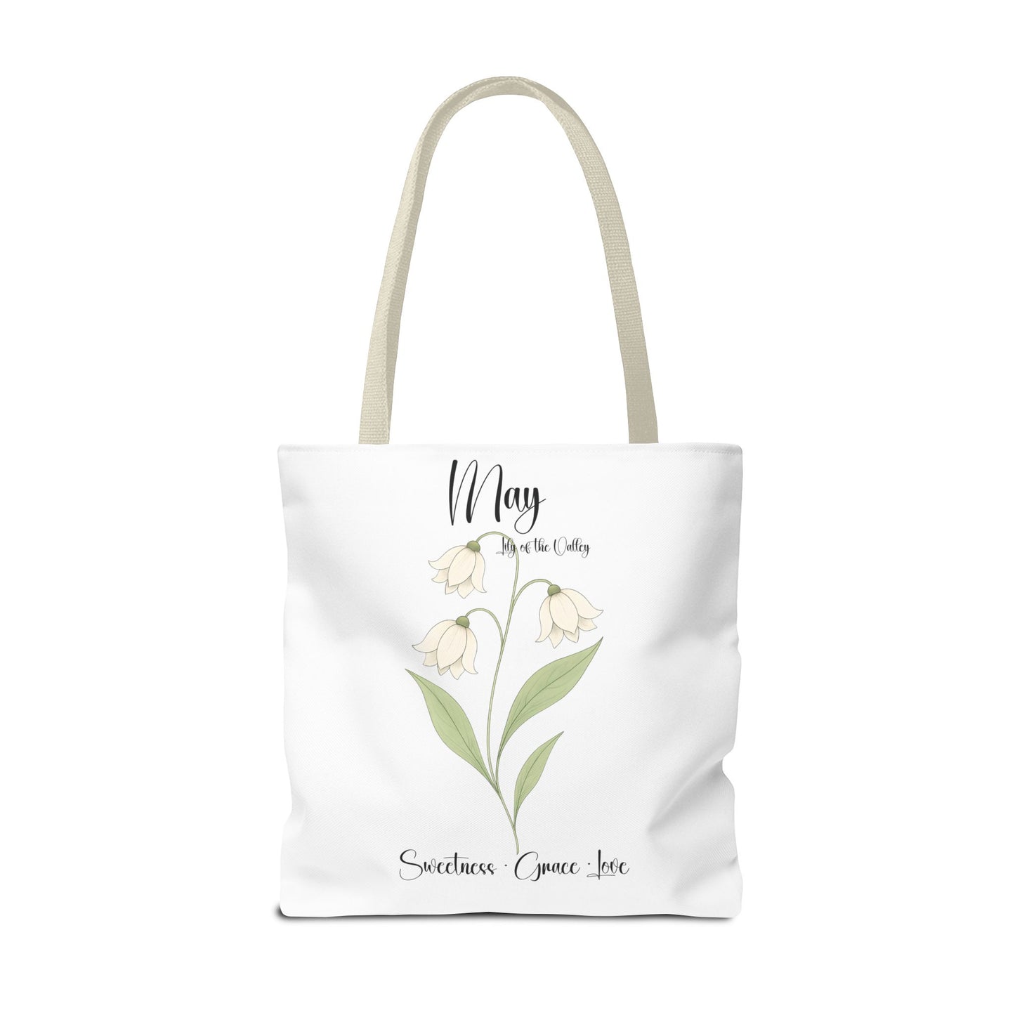 Personlised birth month flower bag for her, milestone birthdays, bestfriend gift.