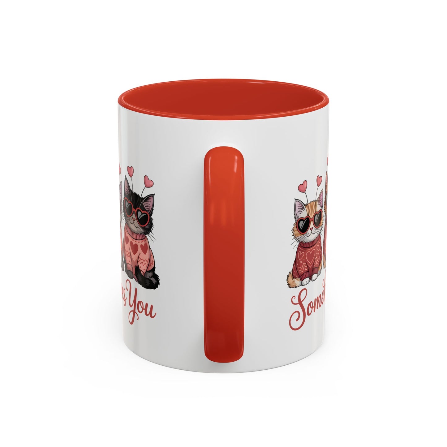 Valentine Kitty Mug | kitten Coffee Cup | cat Lover Gift | Valentines Day Mug |