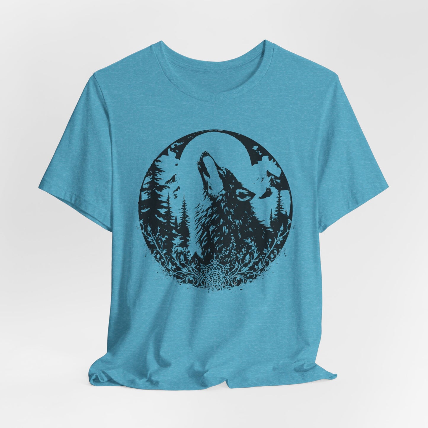 Wolf Graphic Shirt, wilderness tee, alt gifts for her, 90s grunge top.