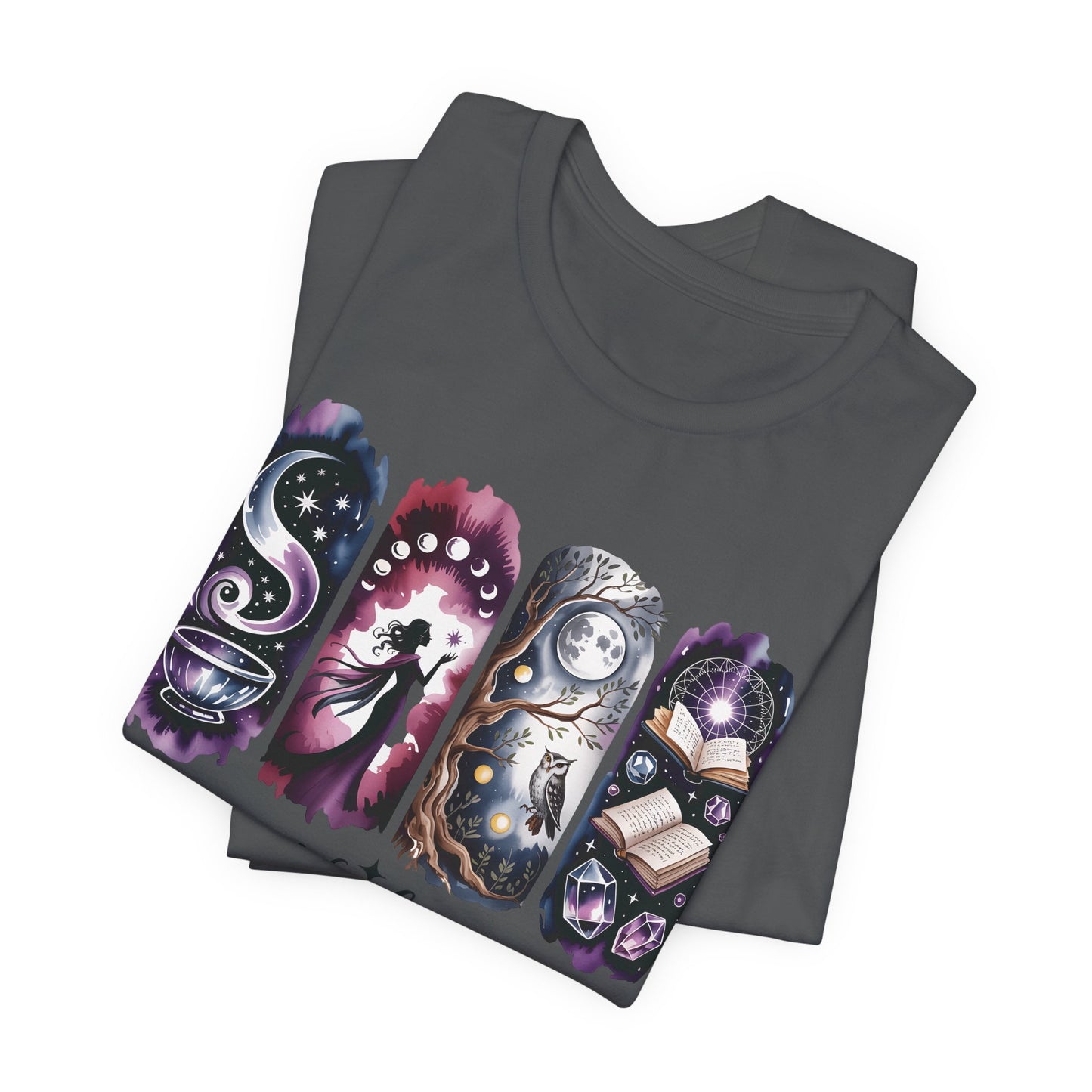 Night Queen Witchy T-Shirt | Witchy Glam Celestial Shirt | Dark Feminine Energy Tee | Moon Goddess Witchcore Graphic Top