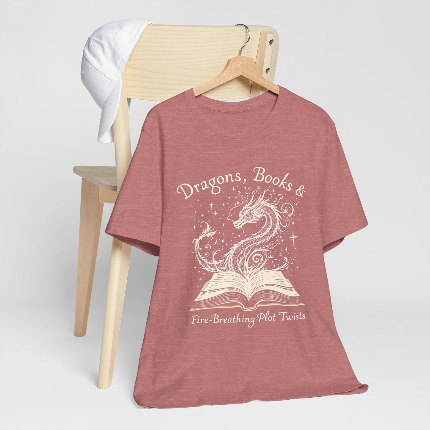 Book Lover Gift T-Shirt | Fantasy Reader Tee | Dragon Reading Shirt | Booktok Merch | Bibliophile Gift